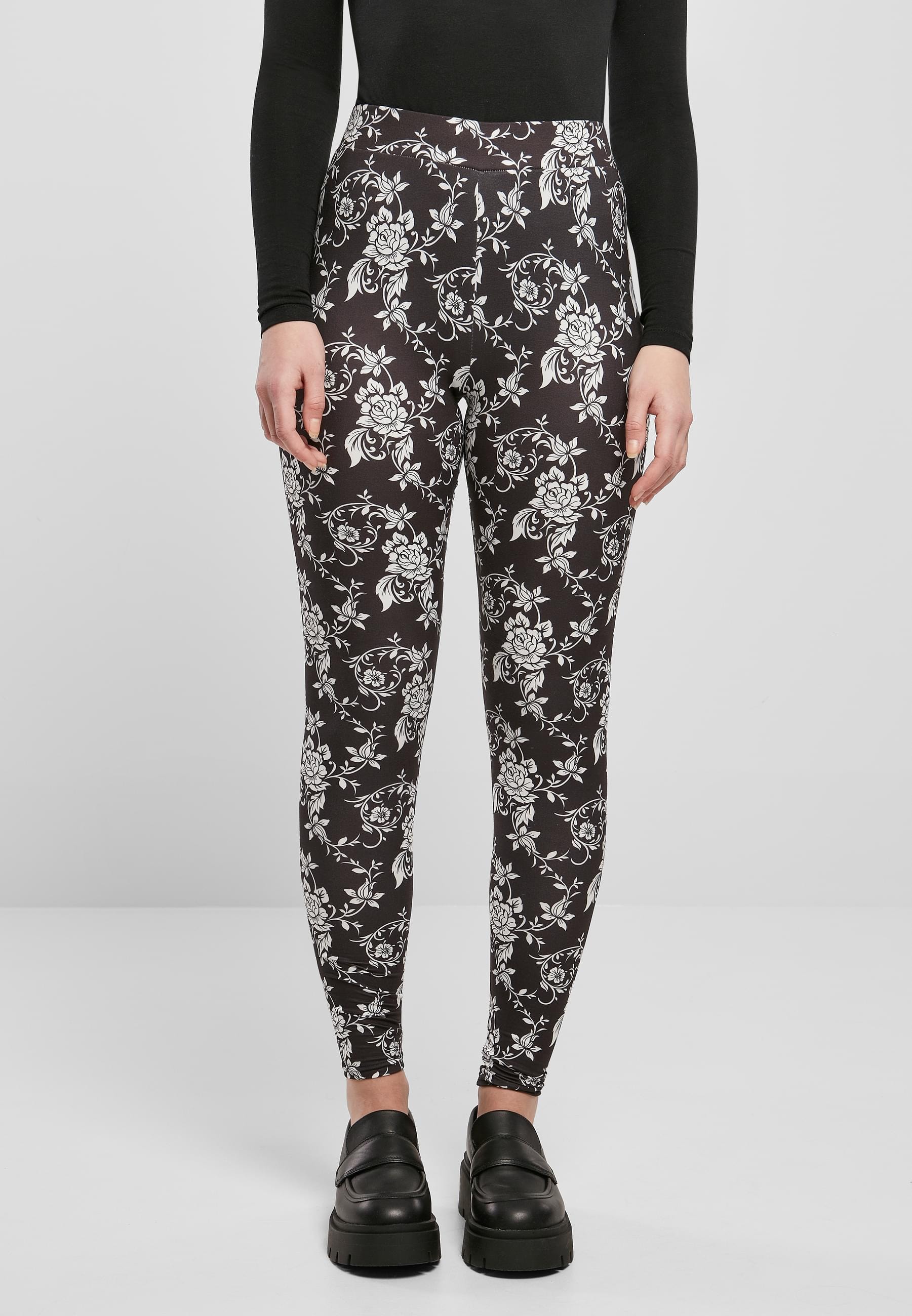 URBAN CLASSICS Leggings »Urban Classics Damen Ladies Soft AOP Leggings«, (1 tlg.)