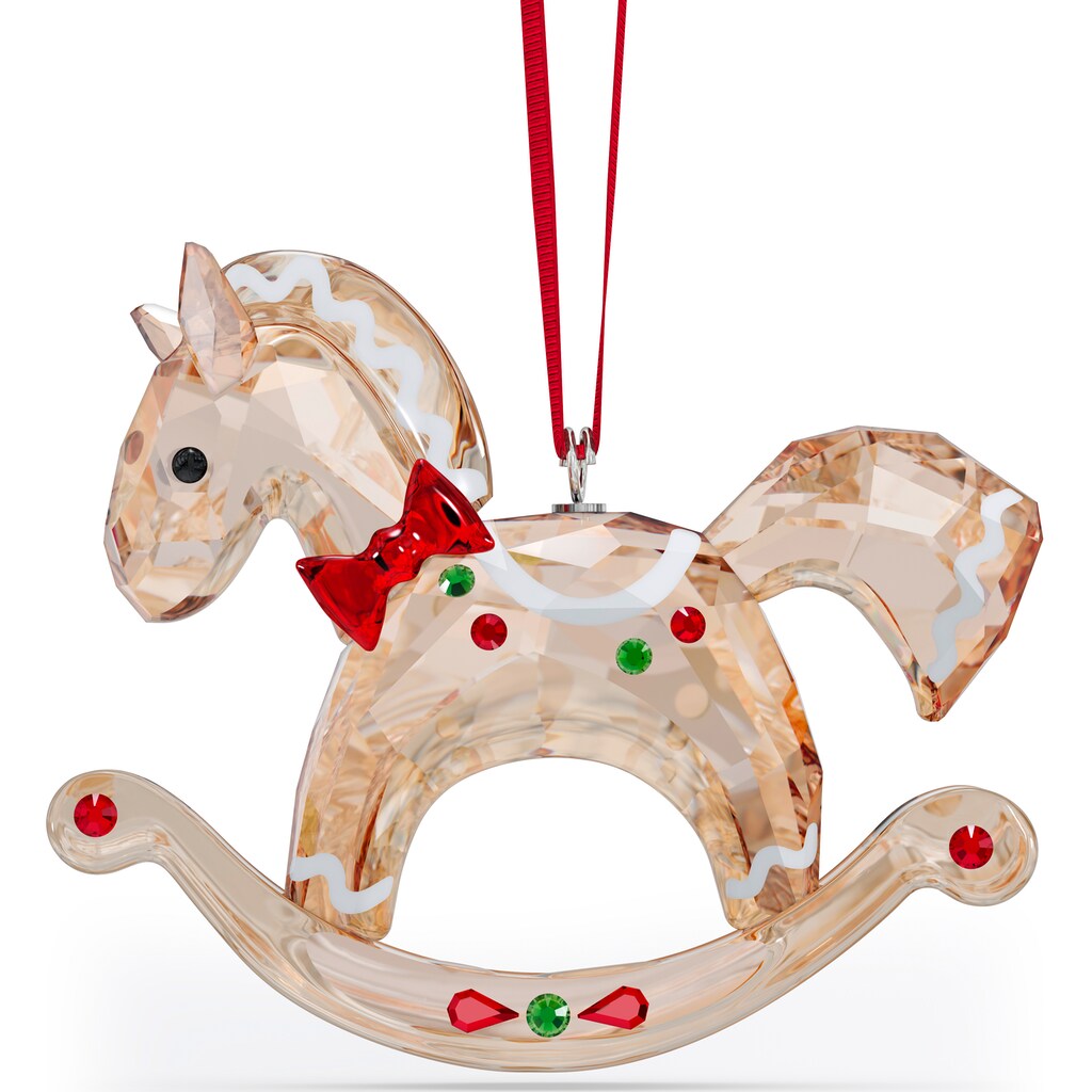 Swarovski Dekofigur »Holiday Cheers Lebkuchen Schaukelpferd Ornament, 5627608«