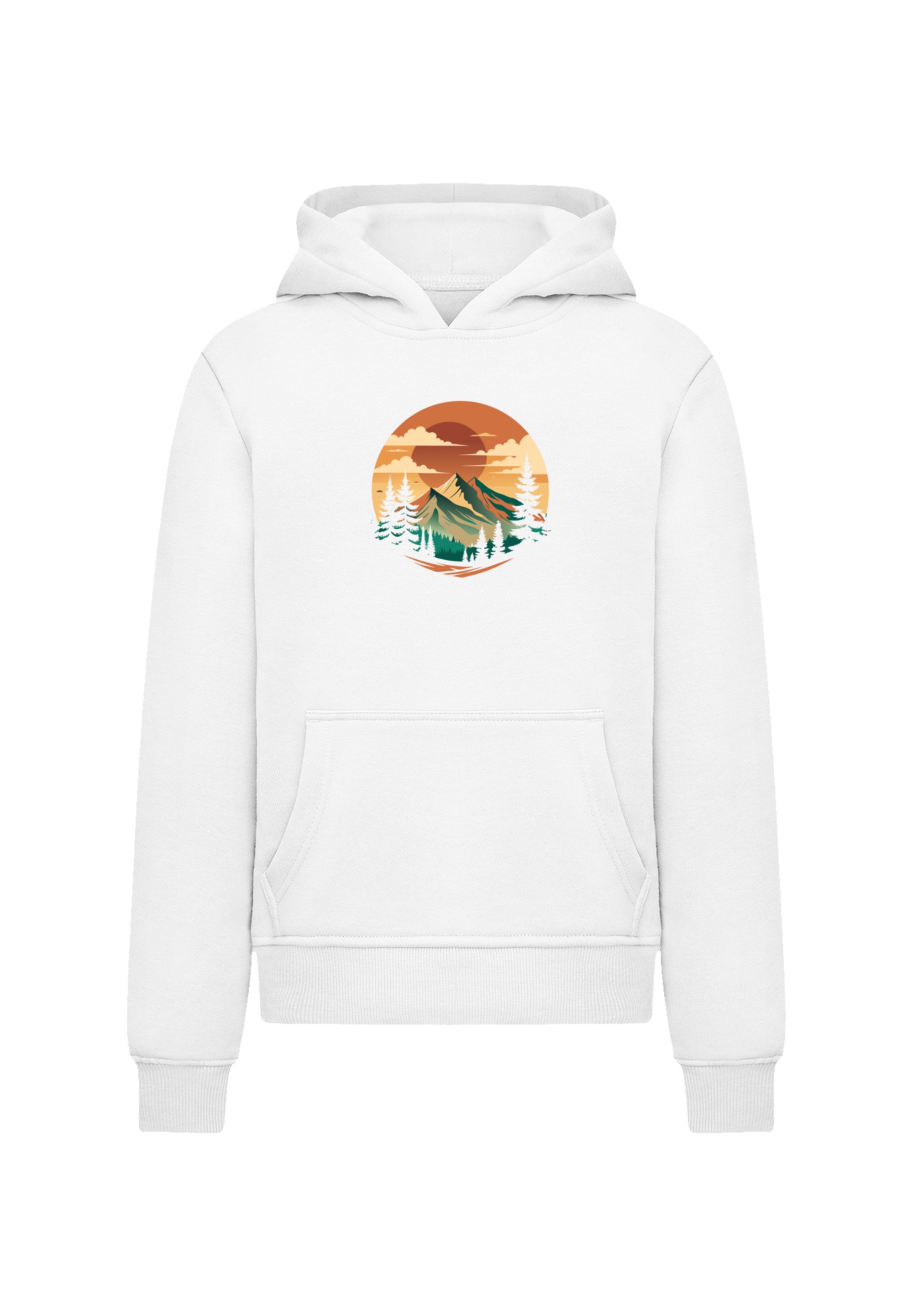 F4NT4STIC Kapuzenpullover »Sonnenuntergang Berglandschaft«, Premium Qualität