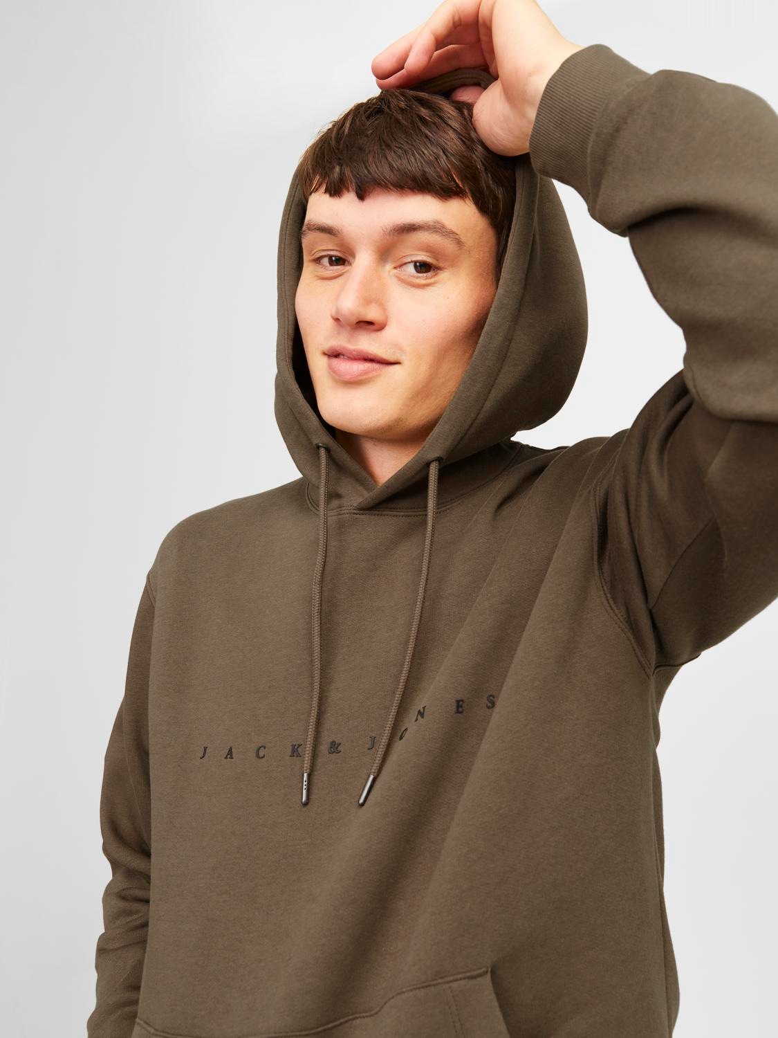 Jack & Jones Kapuzensweatshirt "JJESTAR JJ SWEAT HOOD NOOS", mit Logo Print günstig online kaufen