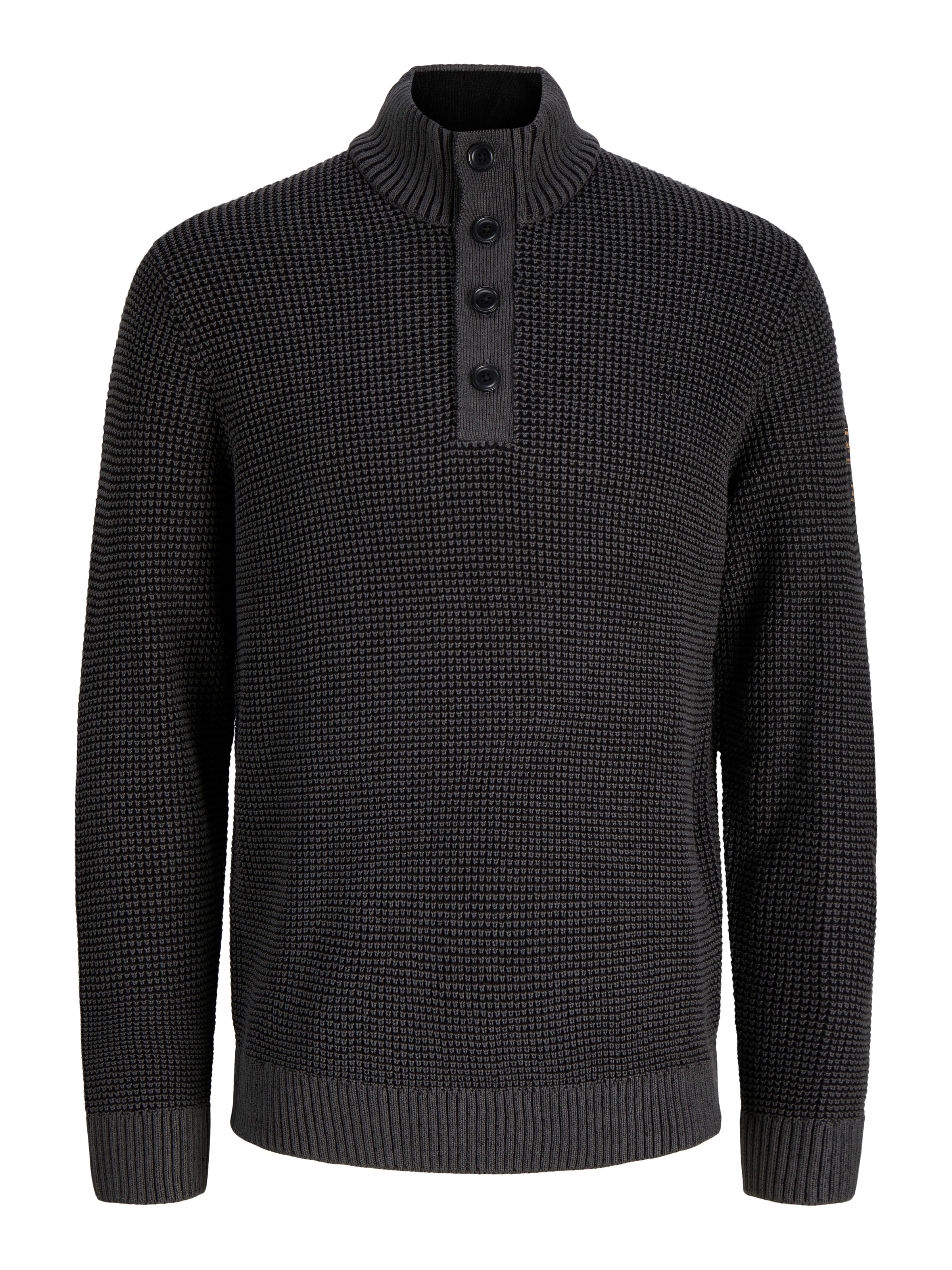 Jack & Jones Stehkragenpullover »JJELIAS KNIT HIGH NECK« Materialmix
