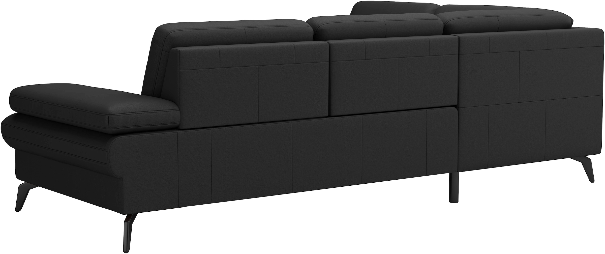 sit&more Ecksofa »Morris L-Form, inkl. Sitztiefenverstellung«, wahlweise mit Armteilverstellung, Bettfunktion & Bettkasten