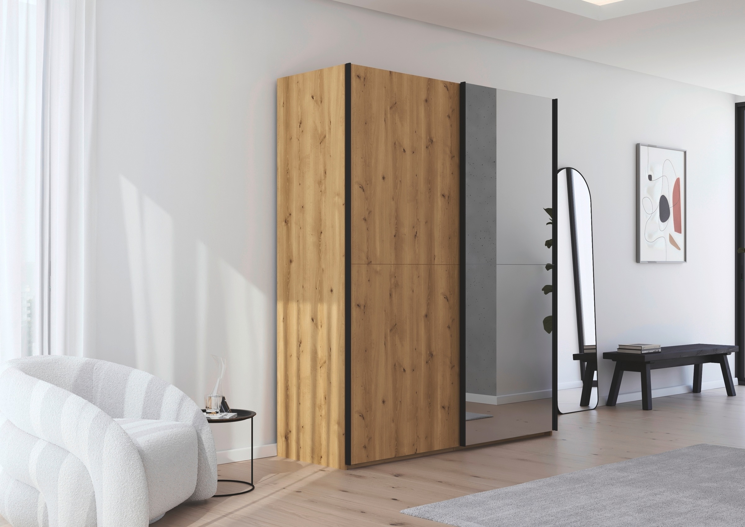 rauch Schwebetürenschrank "Kleiderschrank Schrank Garderobe Schlafzimmersch günstig online kaufen