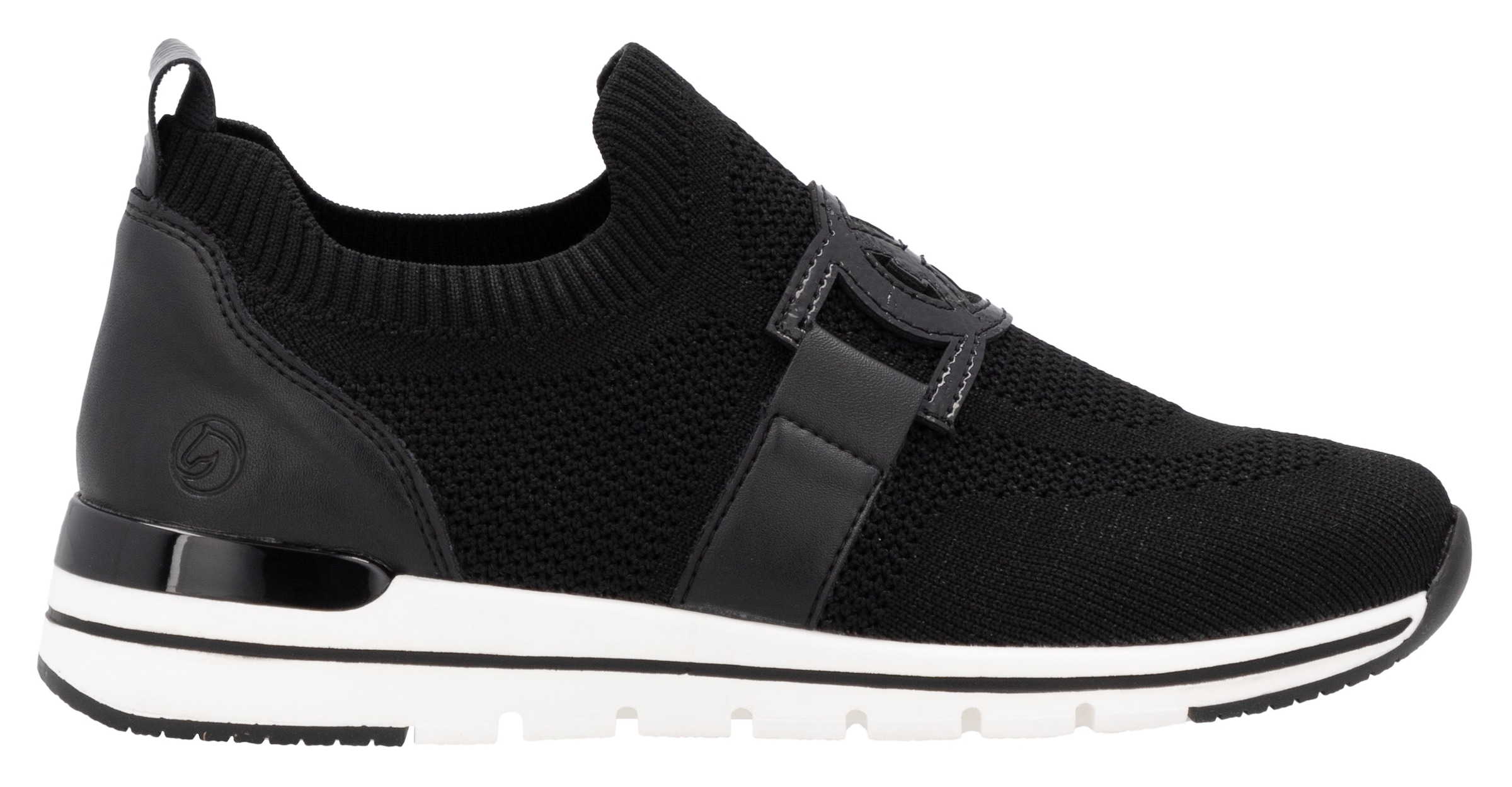 Remonte Slip-On Sneaker, Freizeitschuh, Halbschuh, Slipper mit Gummizug am Schaftrand