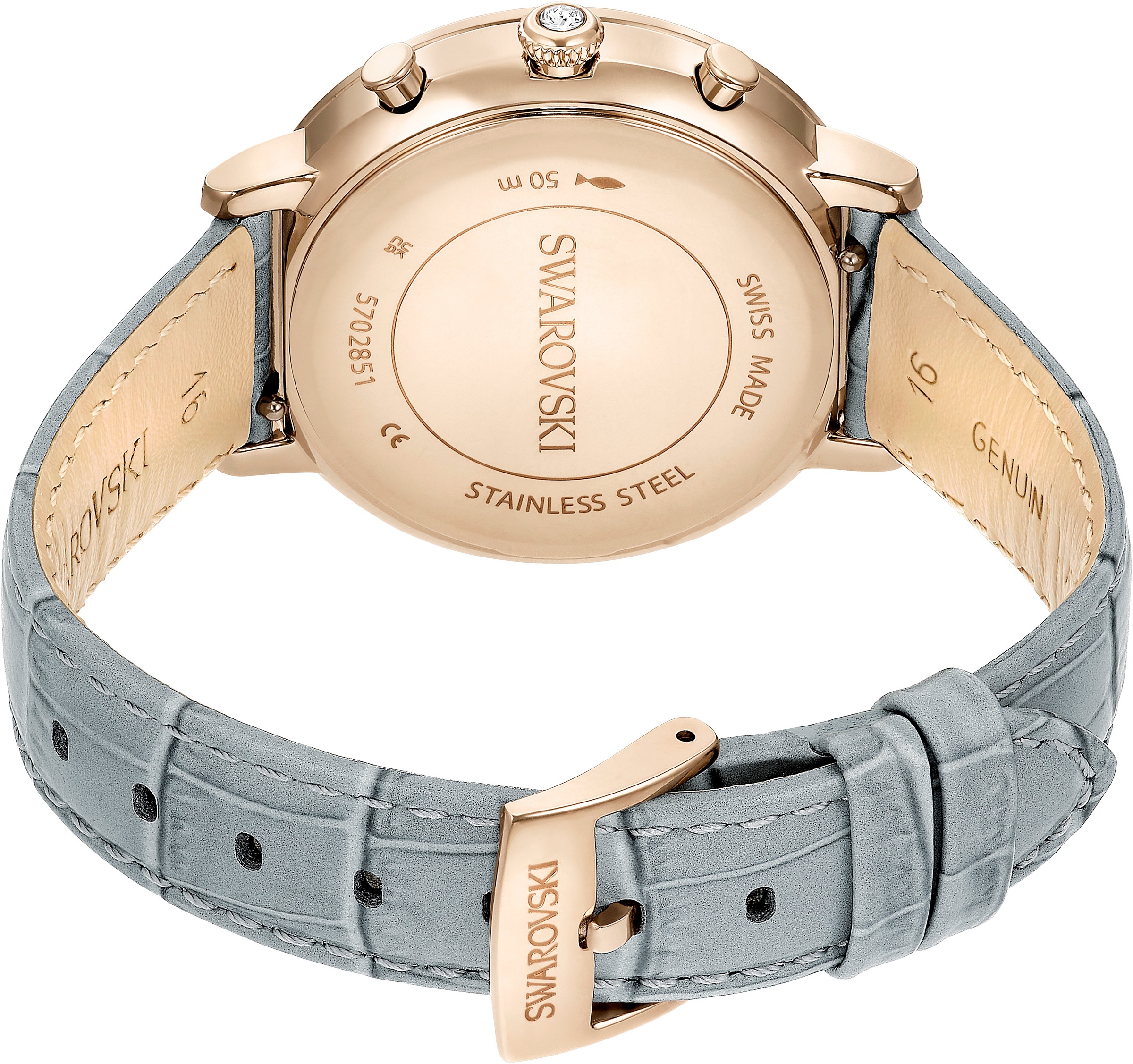 Swarovski Chronograph »MATRIX CHRONO«, Quarzuhr, Armbanduhr, Damenuhr, Swiss Made, Lederarmband, analog