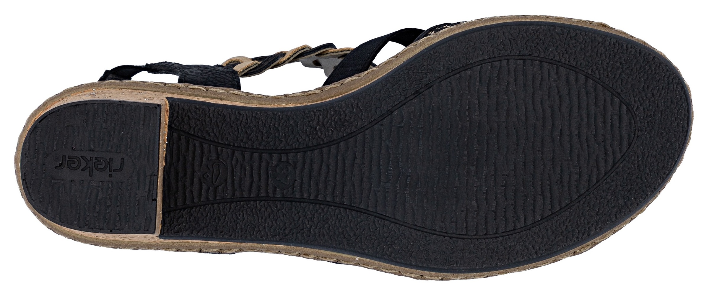 Rieker Sandals Black/Beige 41 3