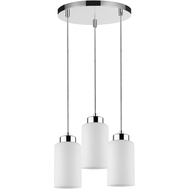 SPOT Light Pendelleuchte »BOSCO«, 3 flammig-flammig, Hängeleuchte,zeitlos,  elegante Optik, Hochwertiger Schirm aus Glas | BAUR