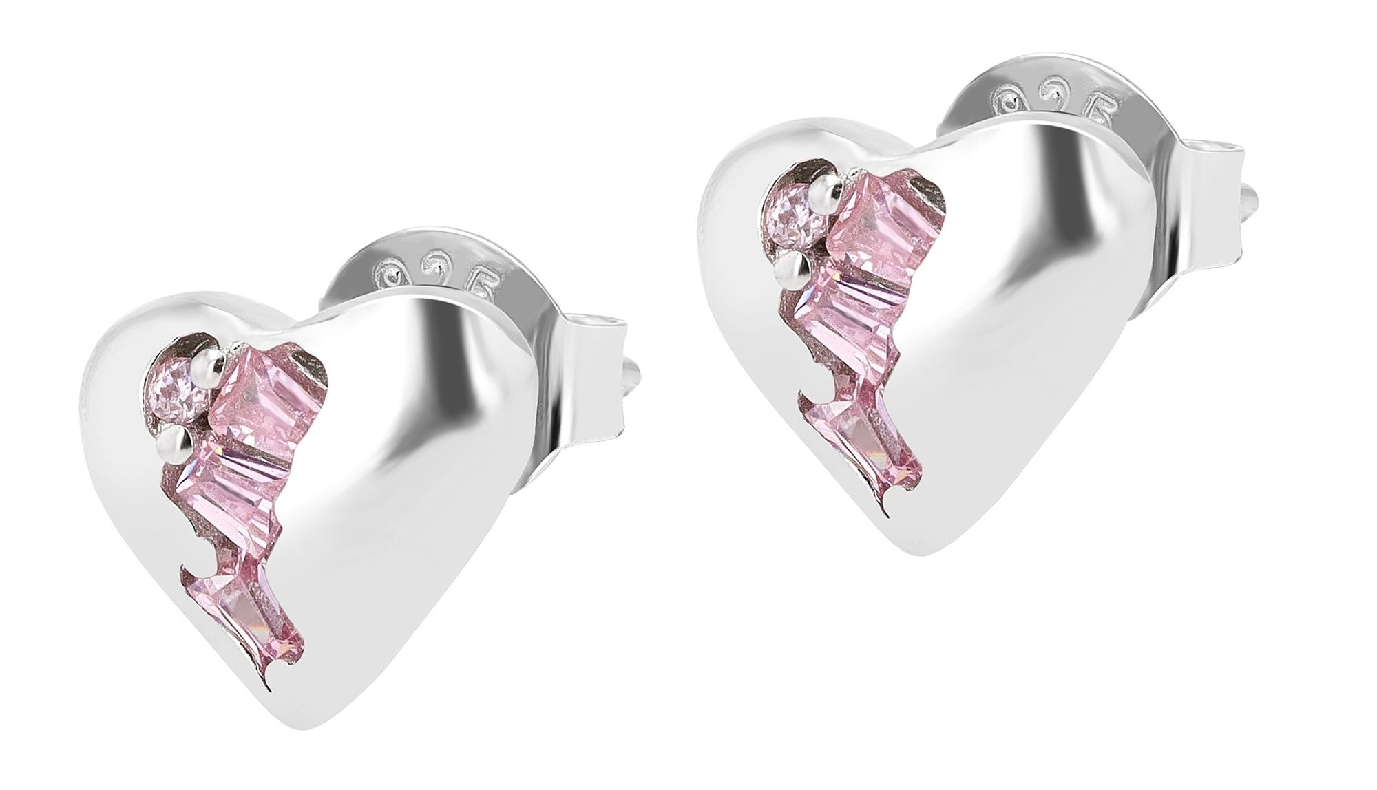 Adelia´s Paar Ohrhänger »Ohrringe – Ohrstecker aus 925 Silber mit Zirkonia« Zum Verschenken – ideal zum Valentinstag