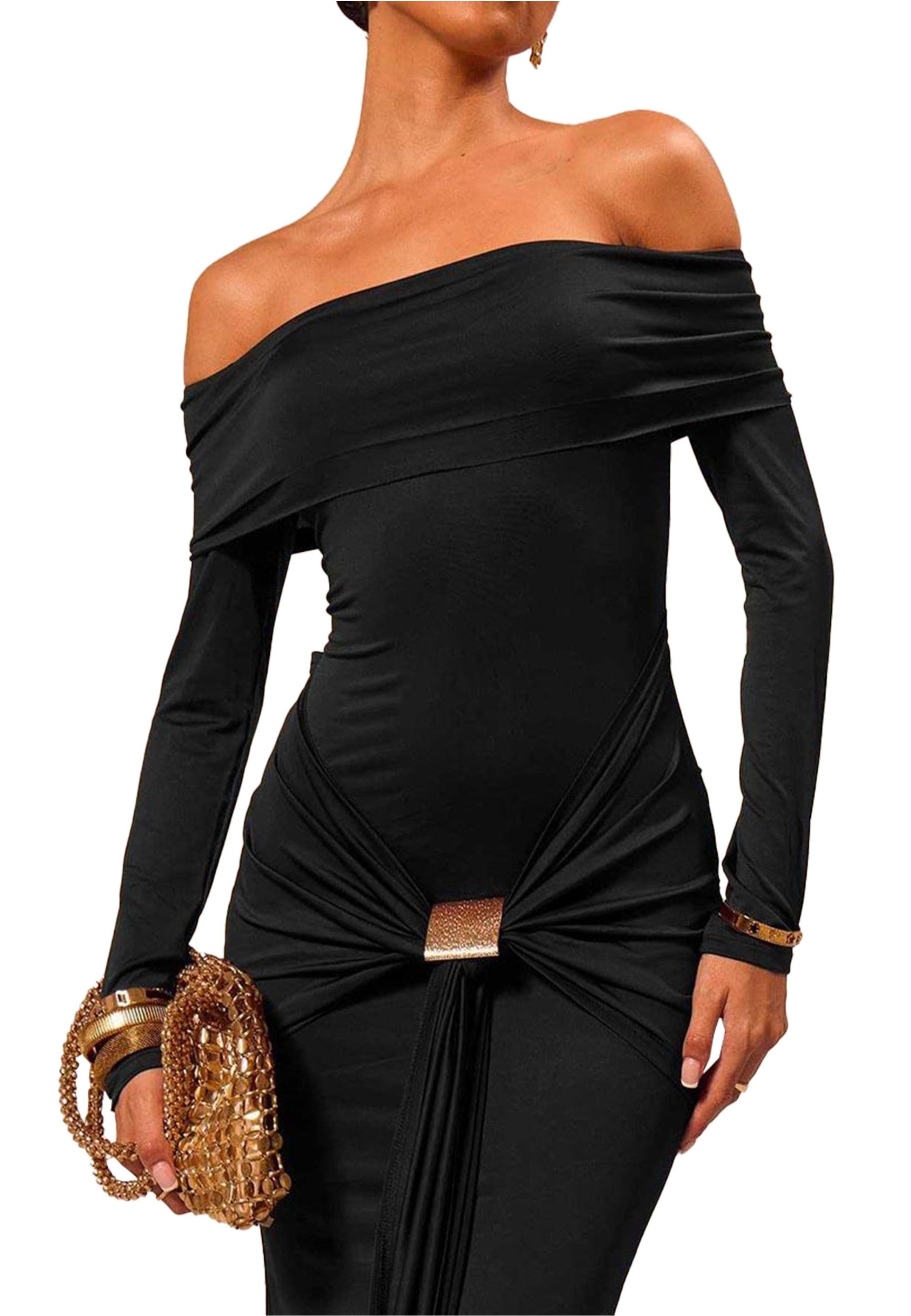 Moda Minx Jerseykleid »Samantha Off Shoulder Dress«, im schulterfreien Design