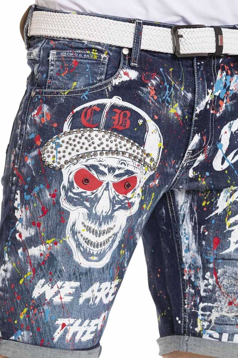 Cipo & Baxx 5-Pocket-Jeans »CK255« Gekrempelte Beine