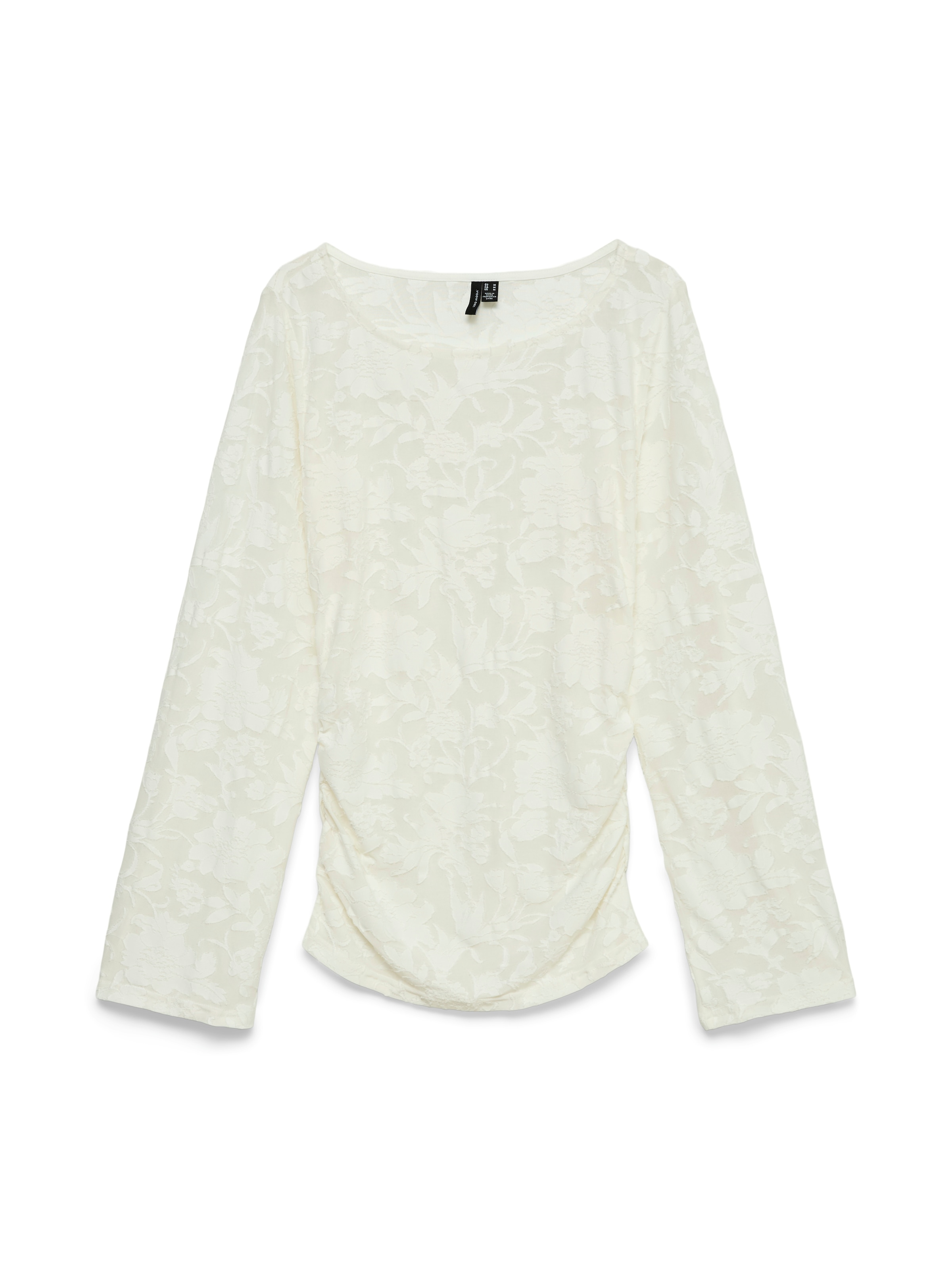 Vero Moda Langarmshirt "Vmlayla Ls Gathering Top Jrs Noos" Materialmix, Regular Fit
