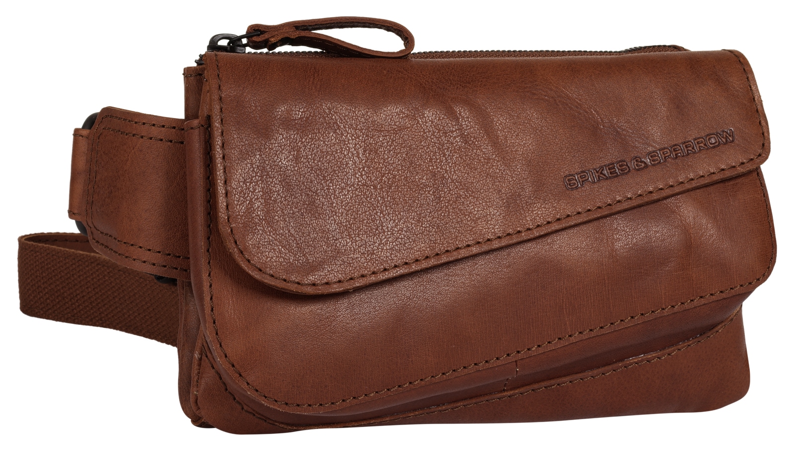 Spikes & Sparrow Gürteltasche, echt Leder