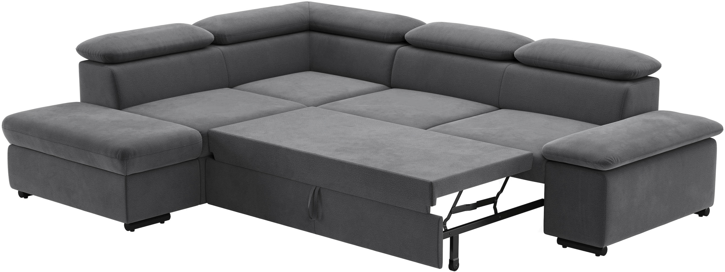 sit&more Ecksofa »Alcudia L-Form«, mit Armteilverstellung, optional Kopfteilverstellung und Bettfunktion
