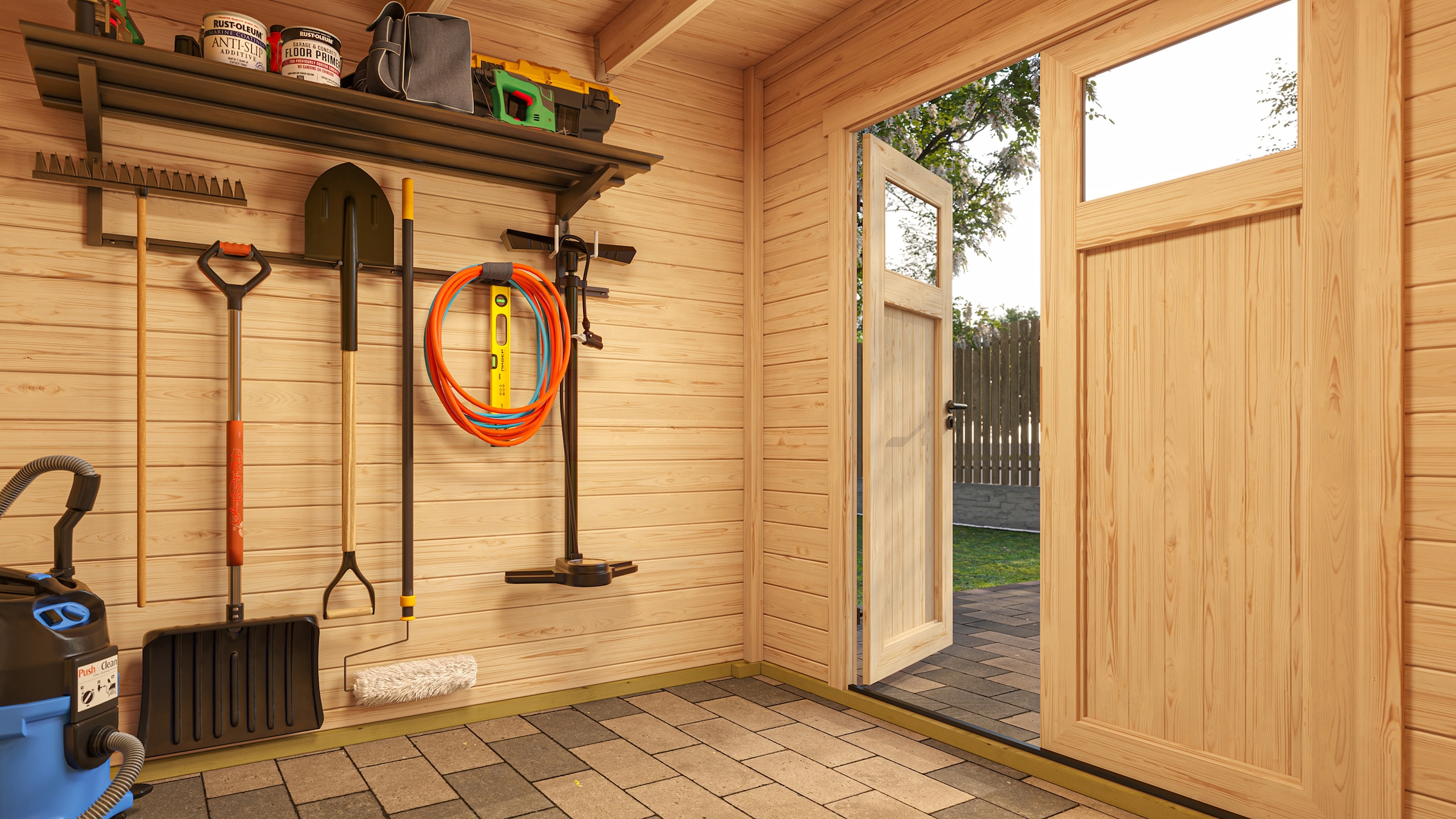 weka Gartenhaus »Batu/Nika 2«, 28 mm starke Blockbohlen