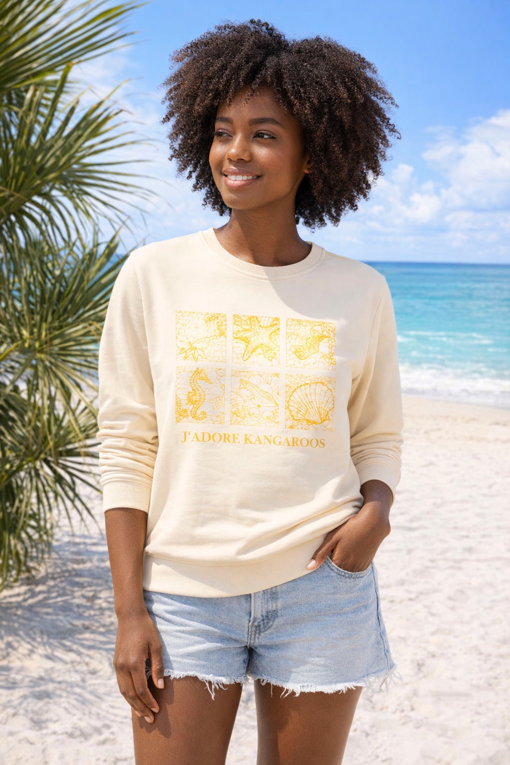 KangaROOS Sweatshirt, mit Frontdruck
