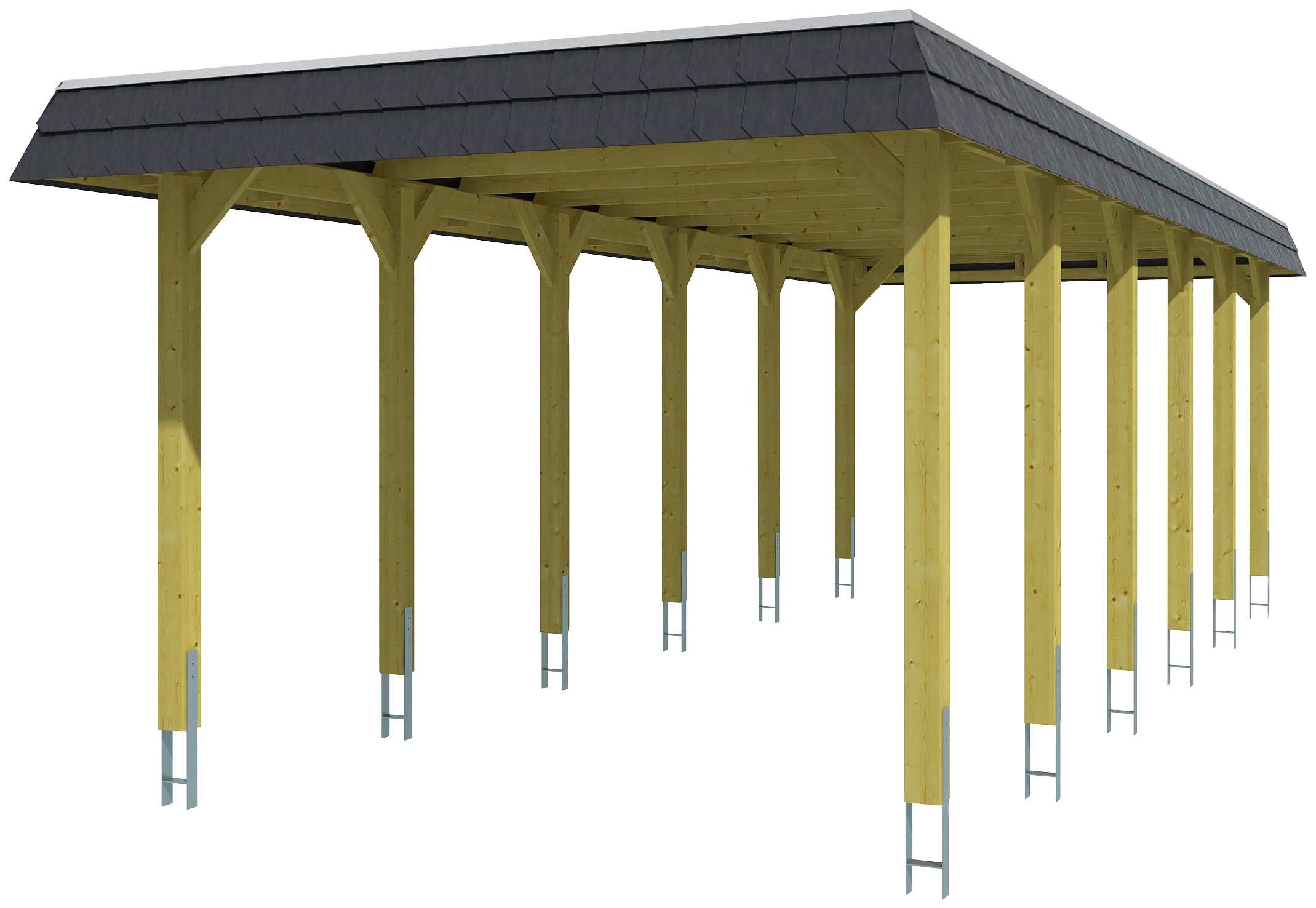 Skanholz Einzelcarport »Spreewald«, 285 cm, grün