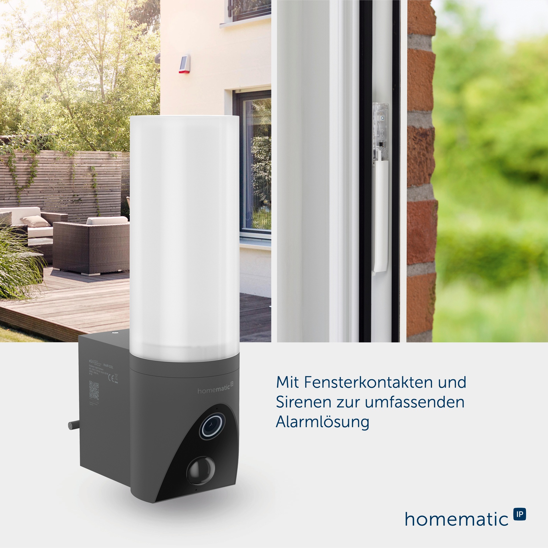 Homematic IP Überwachungskamera »Außenlichtkamera« Außenbereich