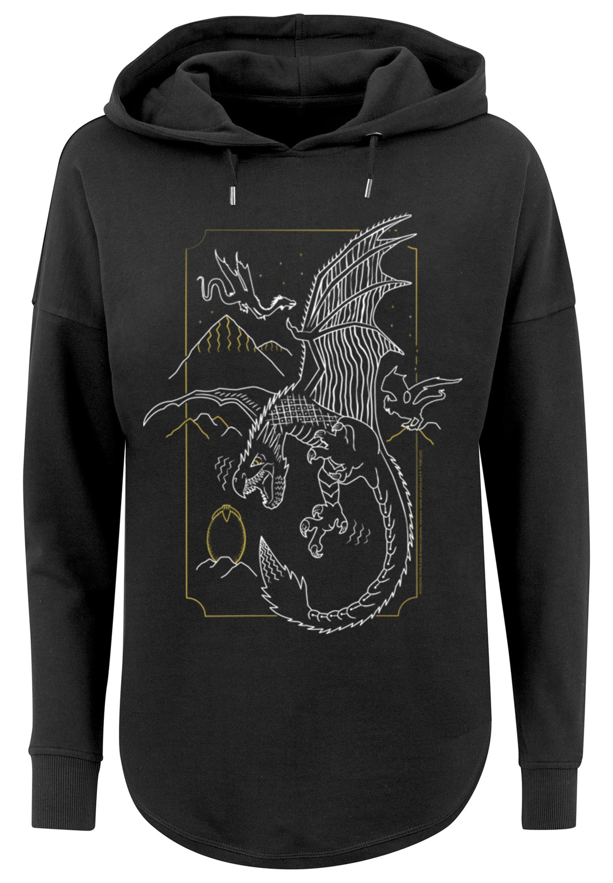 F4NT4STIC Kapuzenpullover "Harry Potter Dragon Line Art", Print günstig online kaufen