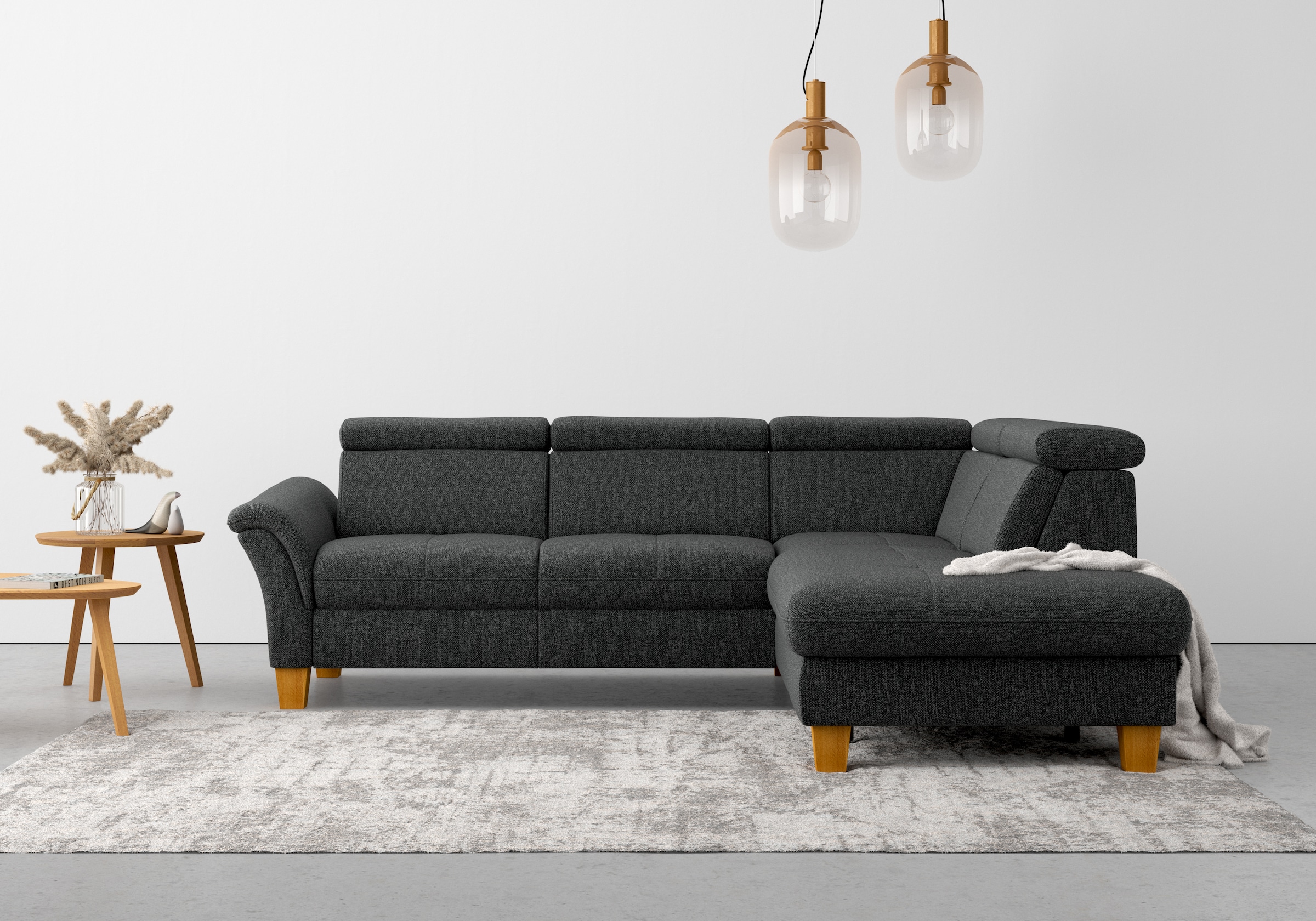 Home affaire Ecksofa »Lindgren L-Form«, wahlweise mit TV-Funktion, Stauraum und Kopfteilverstellung