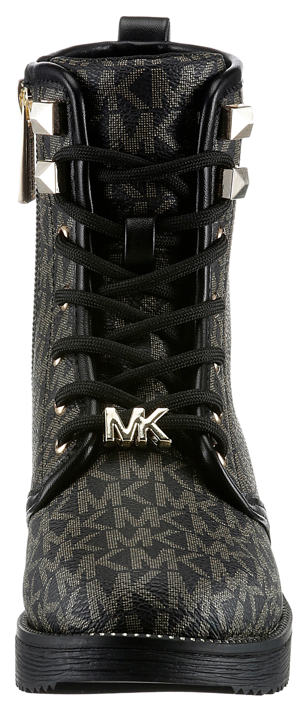 MICHAEL KORS KIDS Schnürboots »HASKELL LOGO«, Monogramm Stiefel, Schnürstiefel, Winterstiefel mit Blockabsatz