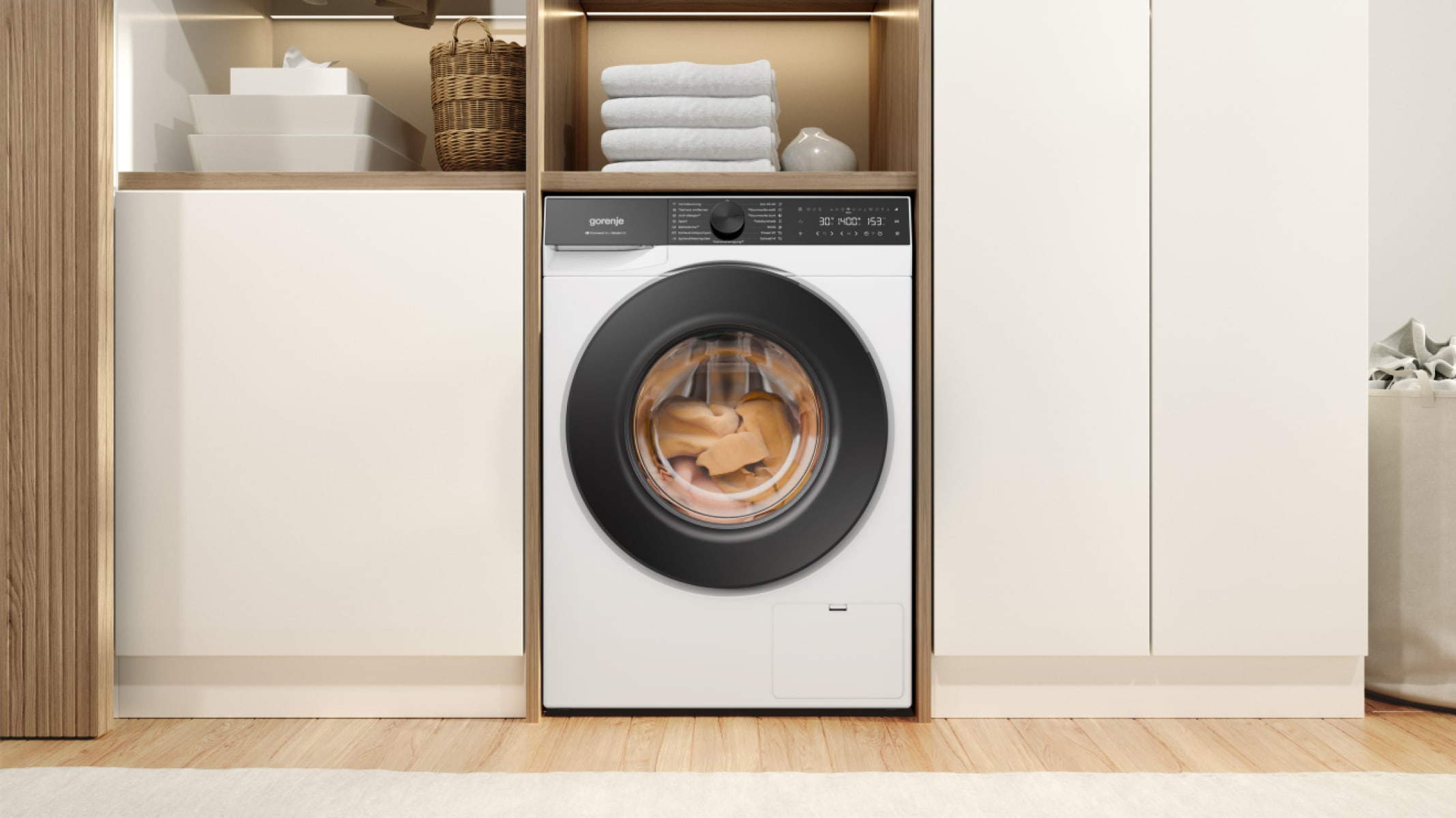GORENJE Waschmaschine G600 »W5G694A1T1« 9 kg 1400 U/min 10% besser als Energieklasse A, FastWash Pro 29 min.