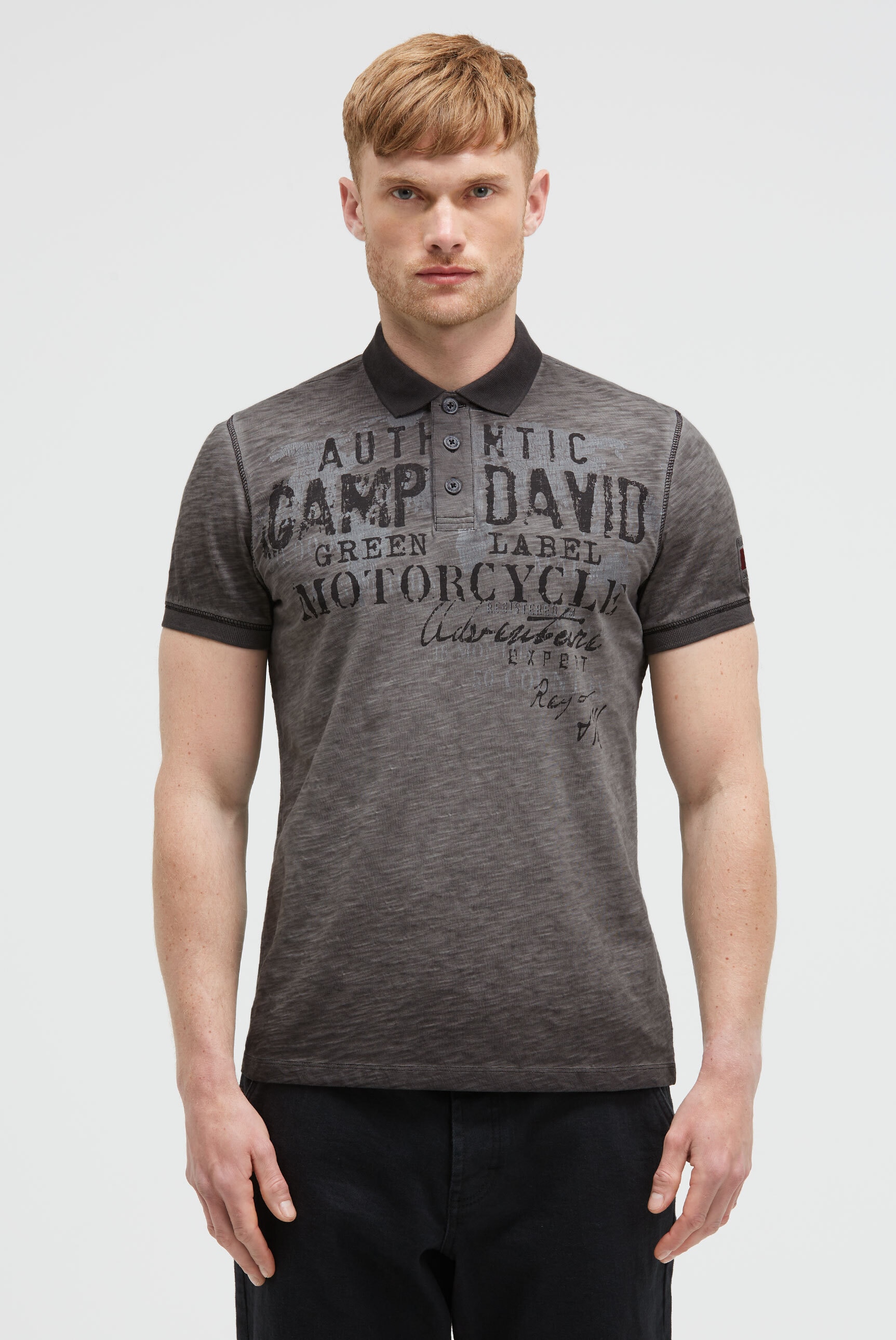 CAMP DAVID Poloshirt, mit Vintage-Waschung günstig online kaufen