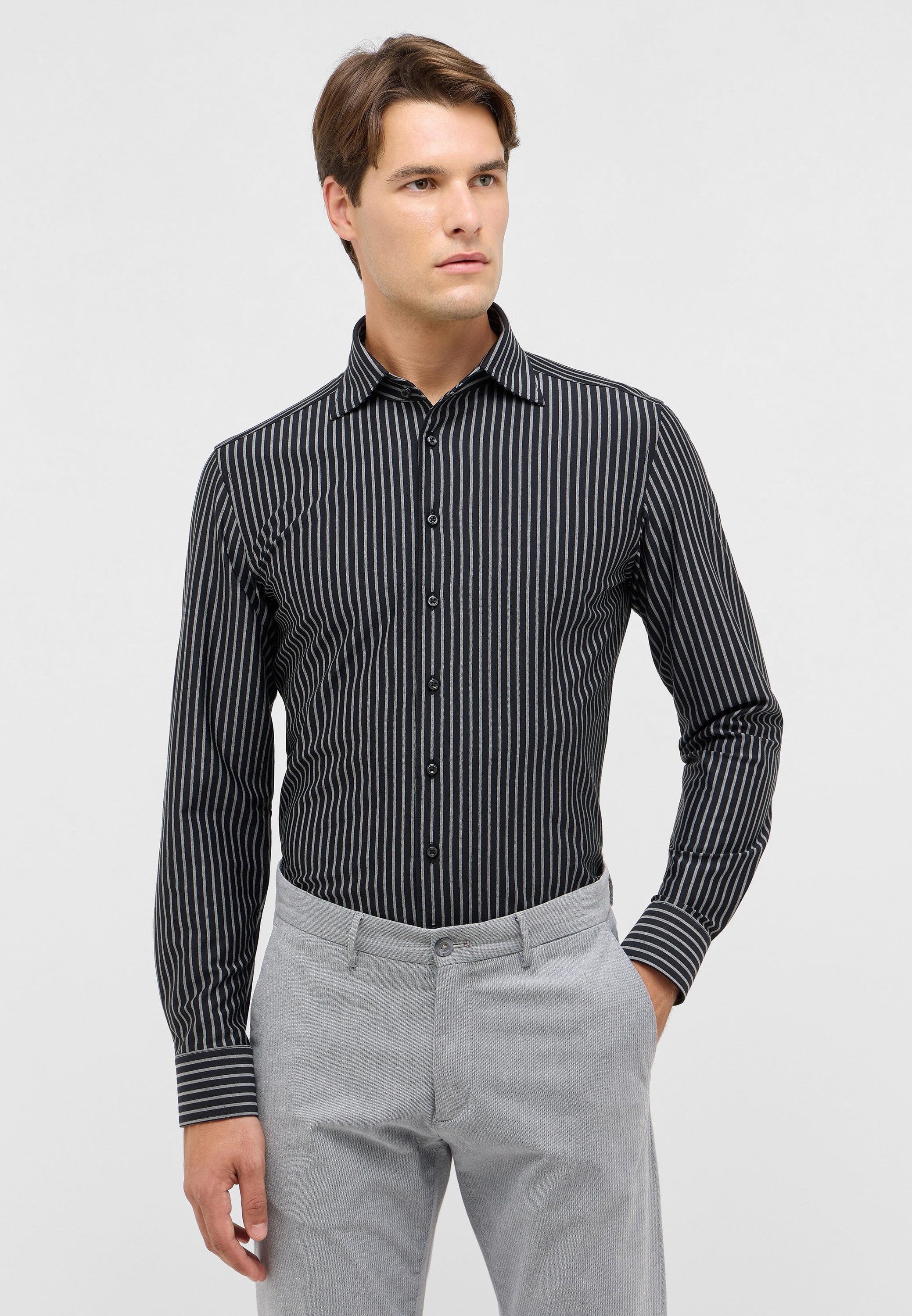 Eterna Langarmhemd "SLIM FIT" NON IRON (bügelfrei) günstig online kaufen