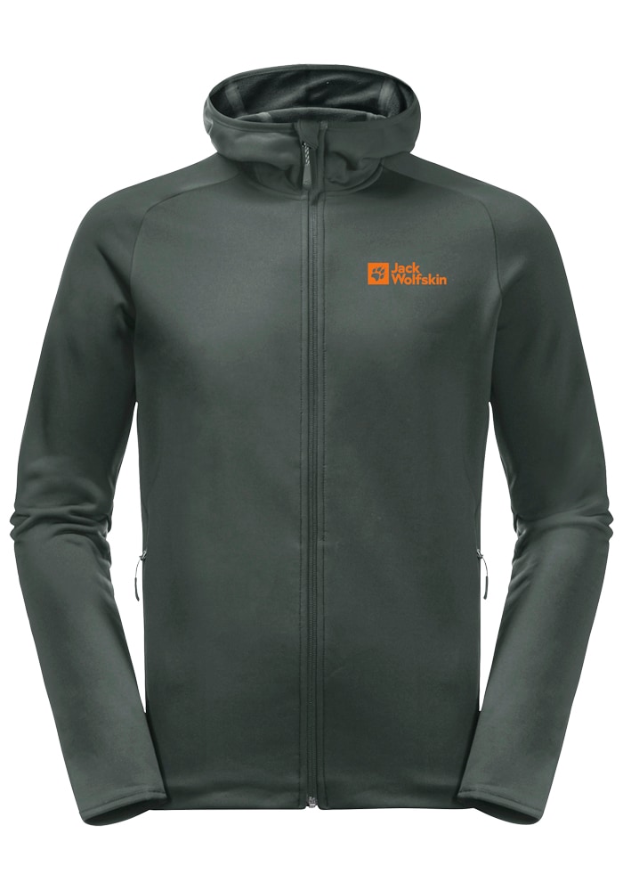 Jack Wolfskin Fleecejacke »BAISELBERG HOODED FZ M«, mit Kapuze