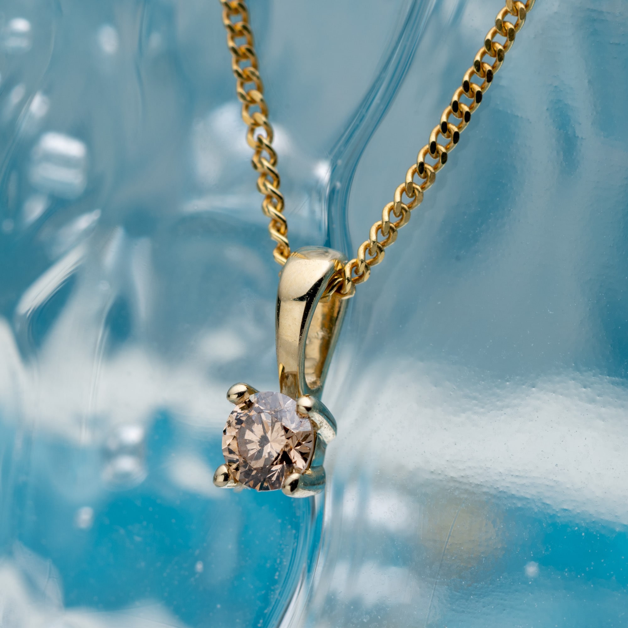 Orolino Kettenanhänger »585/- Gelbgold glanz 1 Brill. 0,10 ct. braun«