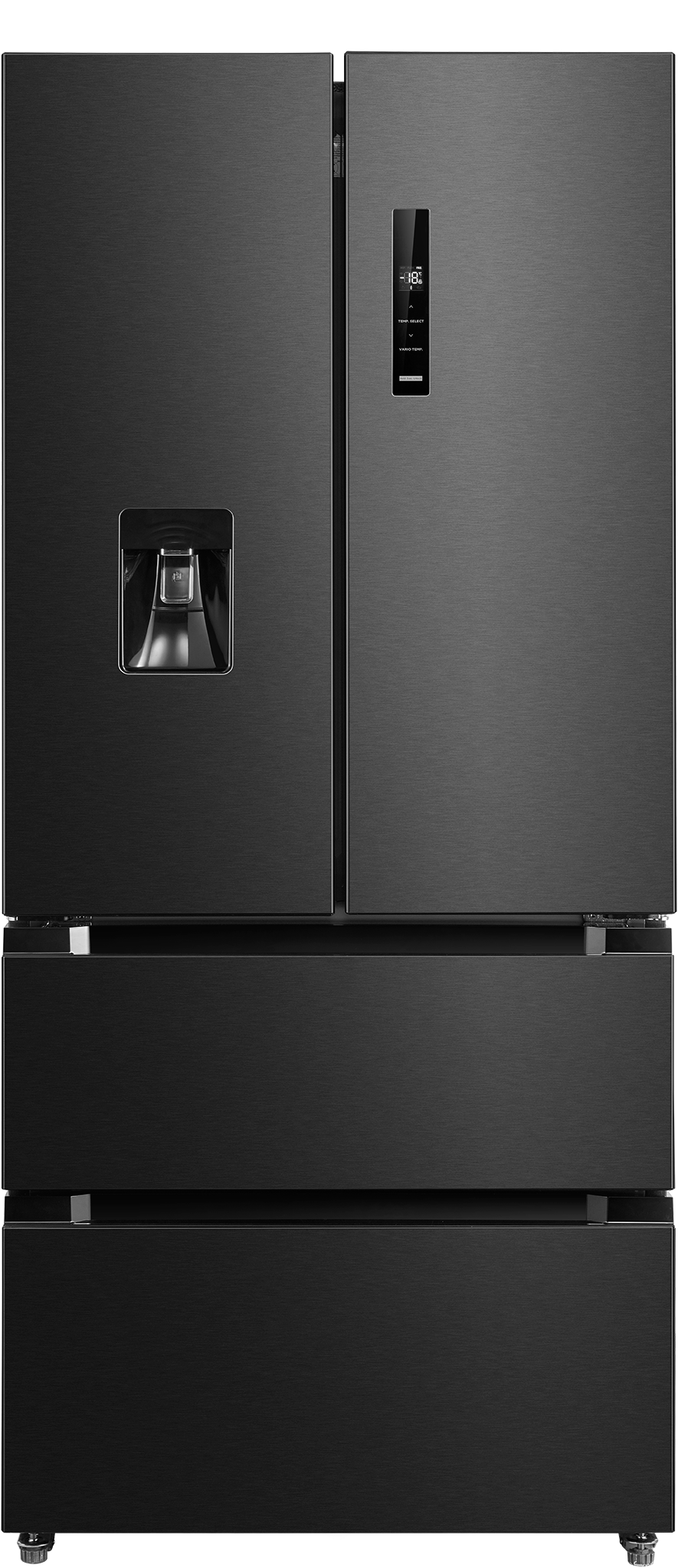 Hanseatic French Door "HFD18983CWDBI" 190 cm hoch 83 cm breit Wasserspender günstig online kaufen
