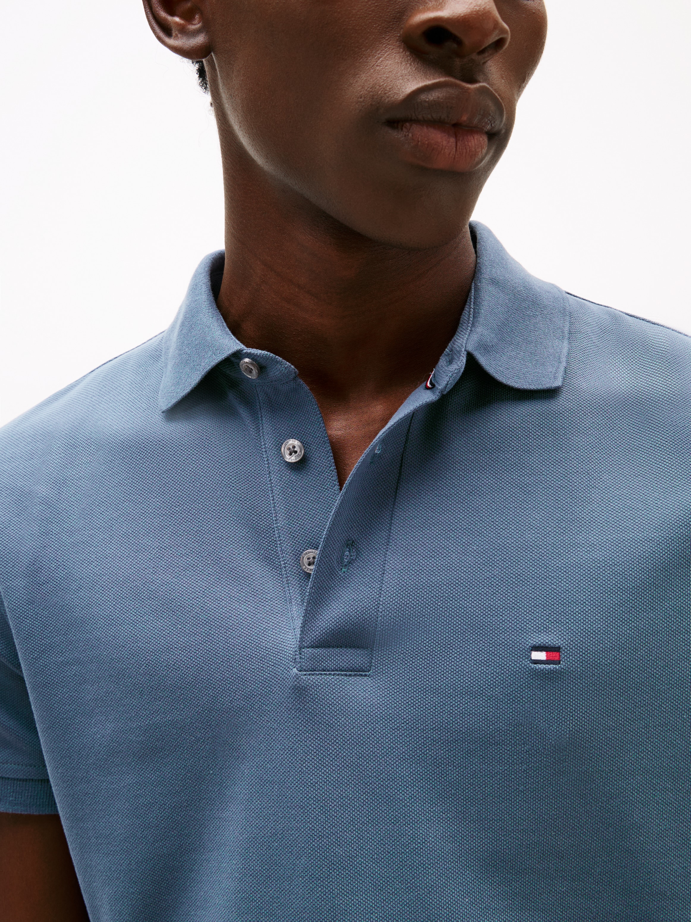 Tommy Hilfiger Poloshirt »1985 SLIM POLO«, aus leicht strukturiertem Piqué-Material