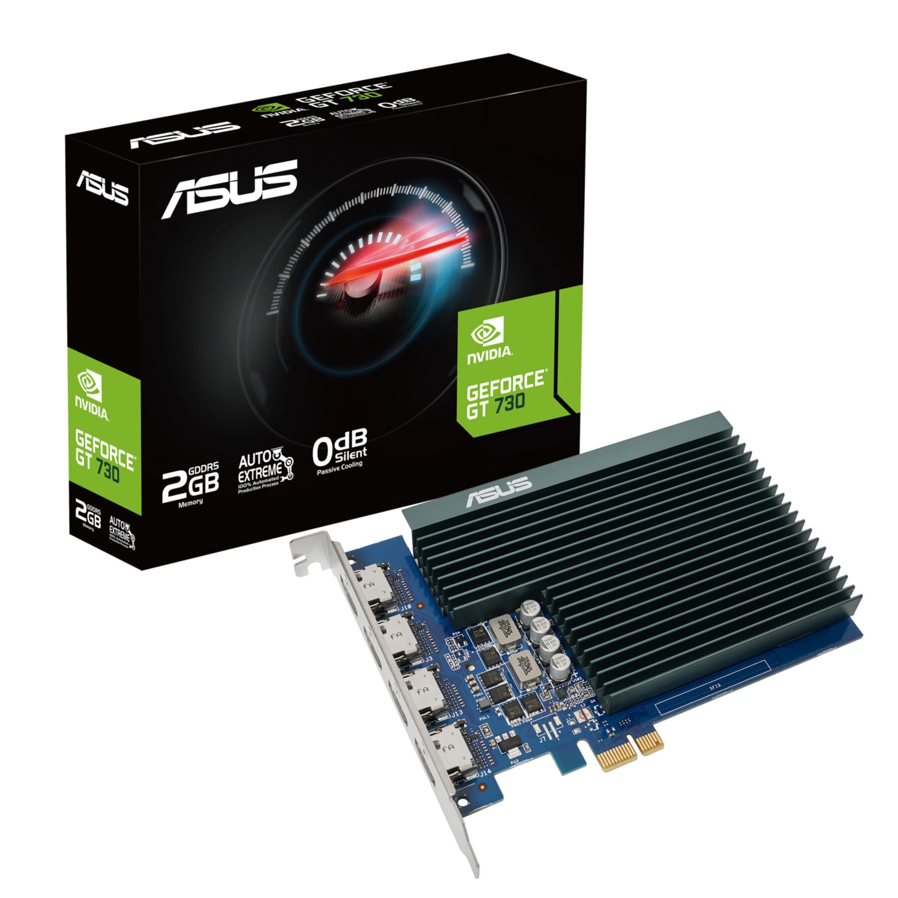 ASUS Grafikkarte "GT730-4H-SL-2GD5", blau (ohne farbbezeichnung), Grafikkarten - Einheitsgröße