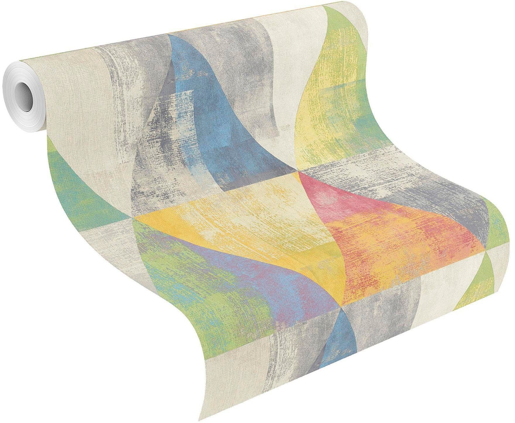 Thumbnail - Rasch Vinyltapete "Hyde Park" gemustert  grafisch geprägt