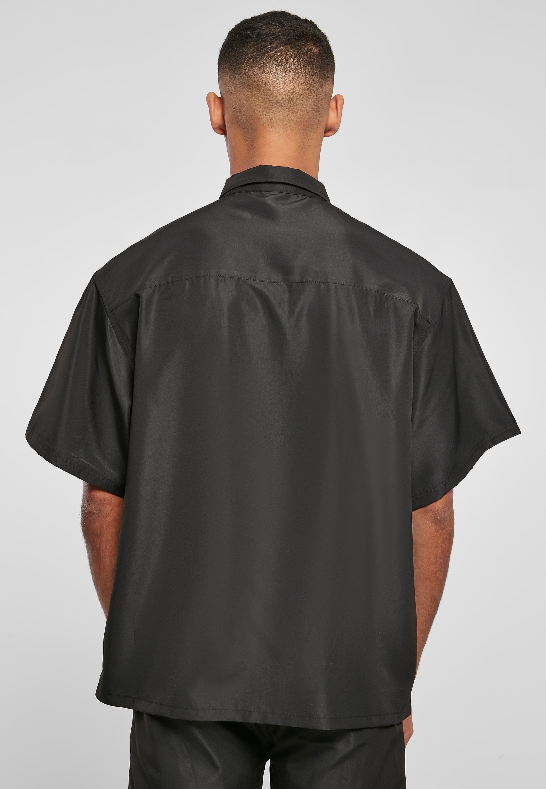 URBAN CLASSICS Langarmhemd »Urban Classics Herren Recycled Nylon Shirt«, (1 tlg.)