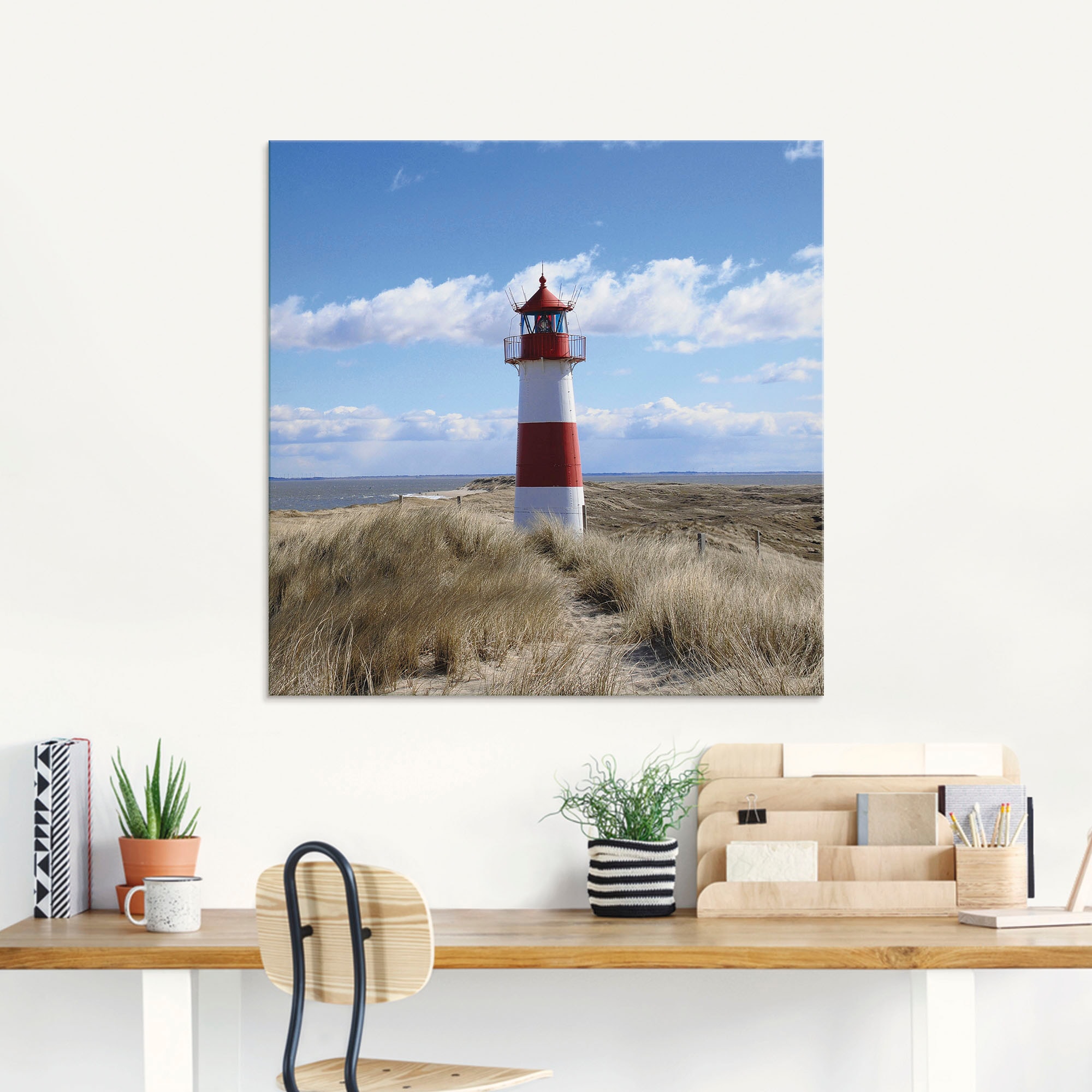 Artland Glasbild »Leuchtturm Sylt«, Gebäude, St.), | verschiedenen Größen (1 in kaufen BAUR