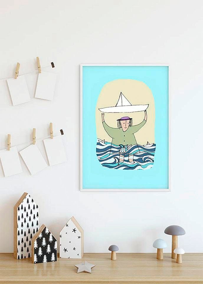 Poster | BAUR St.), Wohnzimmer »Paper Ship«, Komar (1 Schlafzimmer, Menschen, Kinderzimmer,