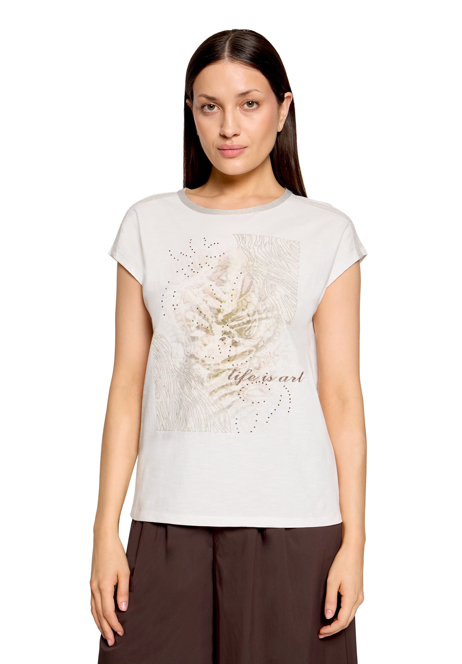 Cartoon Kurzarmshirt »Damen mit Placement« 1