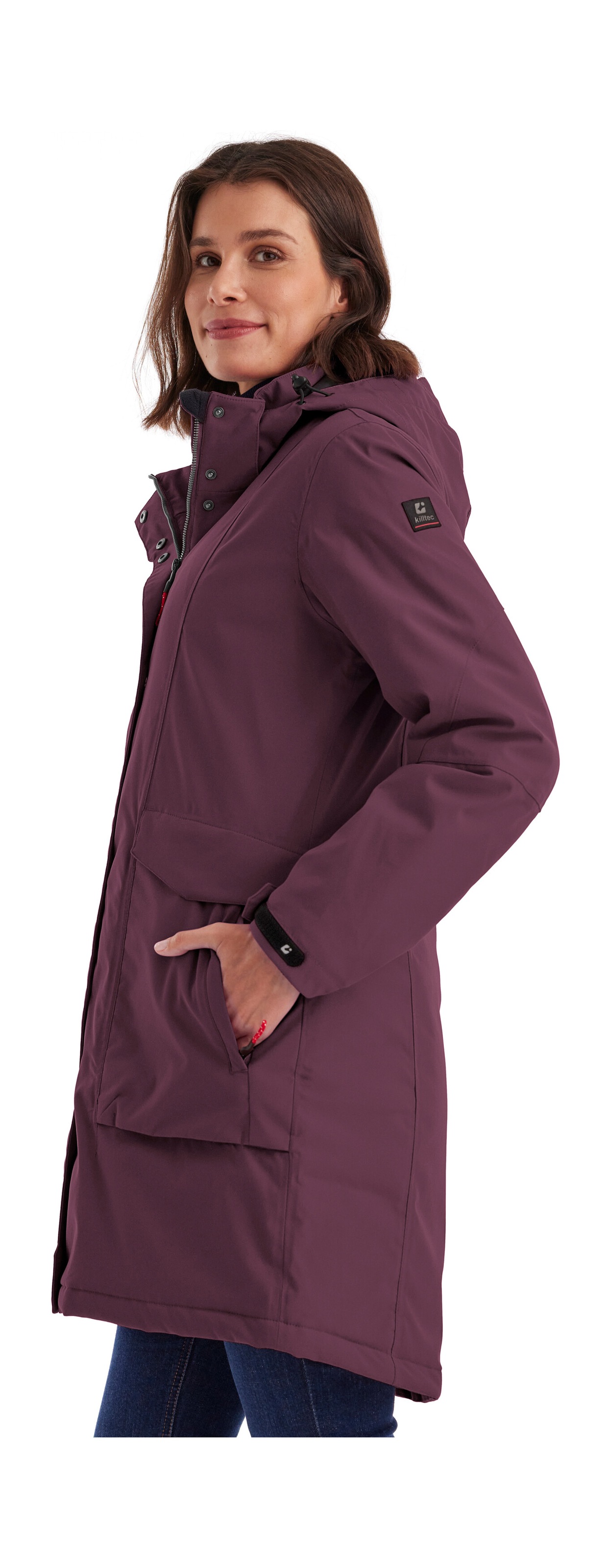 Killtec Parka »Damen Funktionsparka« Wasserdichter, atmungsaktiver Damenparka mit abnehmbarer Kapuze