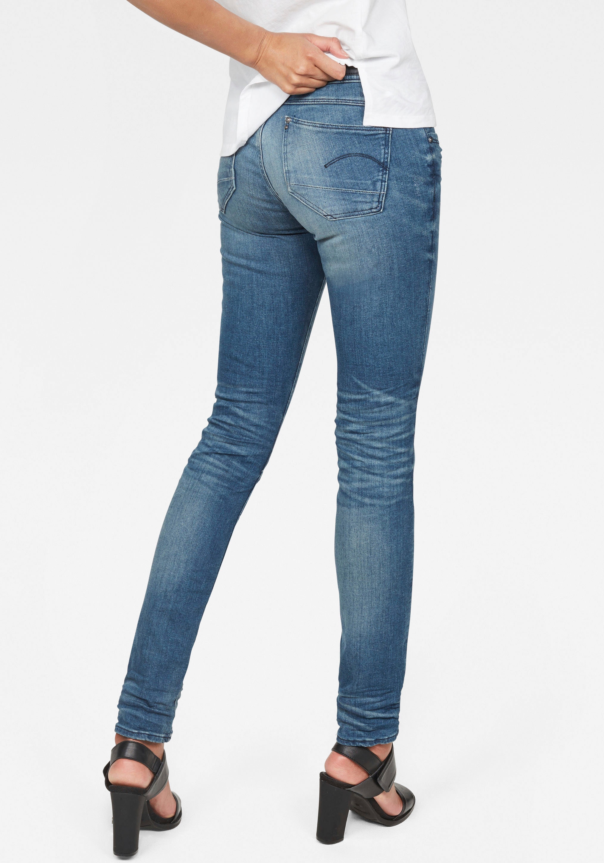 G-STAR Skinny-fit-Jeans "Lynn Mid Waist Skinny", moderne Version des klassi günstig online kaufen