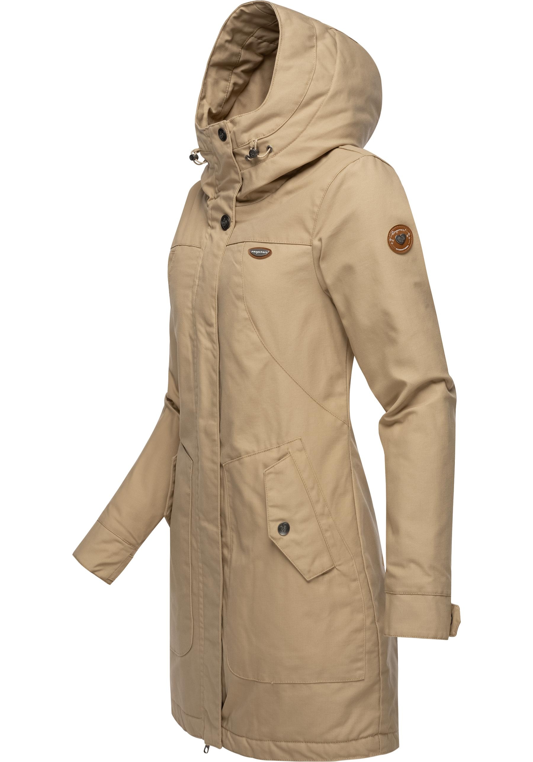 Ragwear Wintermantel "Jannisa", stylischer Damen Winterparka mit Kapuze günstig online kaufen