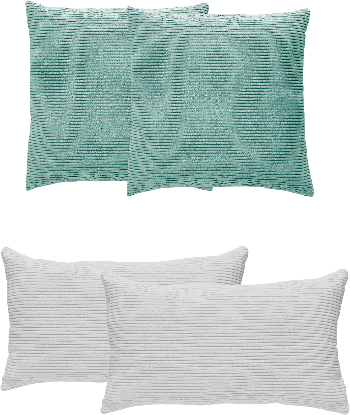 Andiamo Dekokissen "Cord Kissen Emy, 4er Set, Kissenhülle mit Füllung" Sofa günstig online kaufen