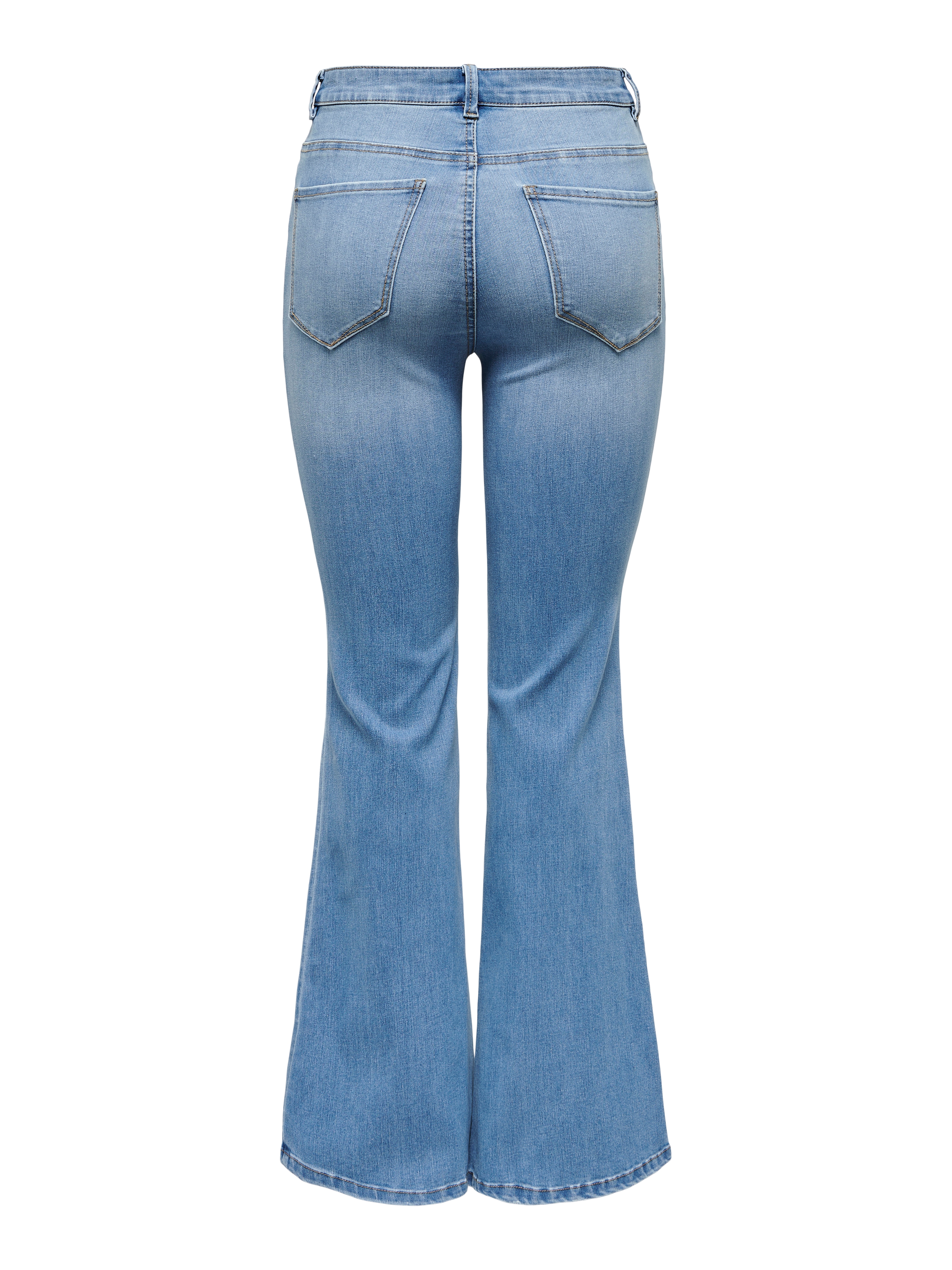 Thumbnail - ONLY Bootcut-Jeans "ONLLUSH MW RETRO FLARED DNM" Materialmix, bootcut fit, Regular Waist, Retro-Fit