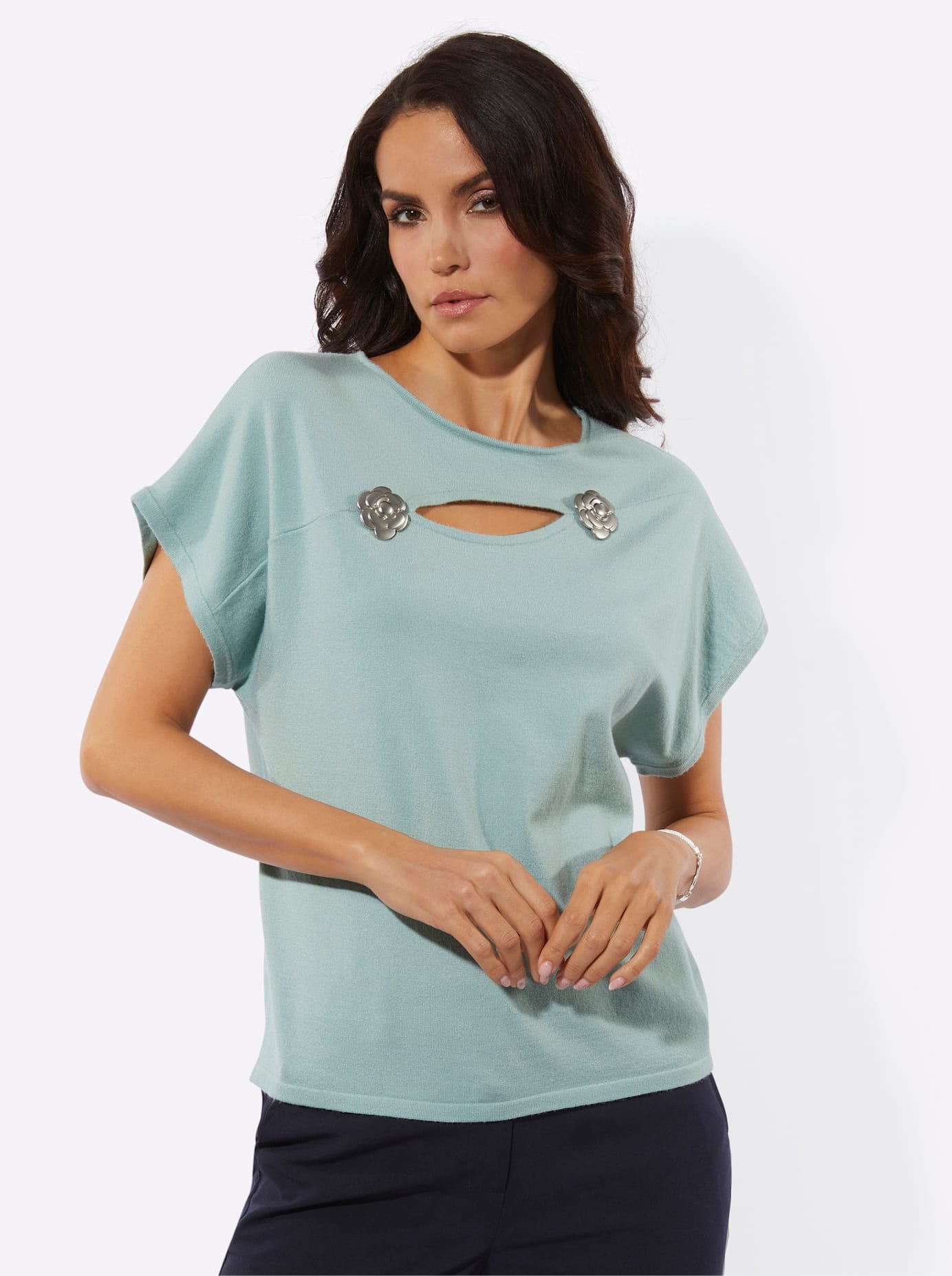 creation L Kurzarmpullover "Pullover" günstig online kaufen