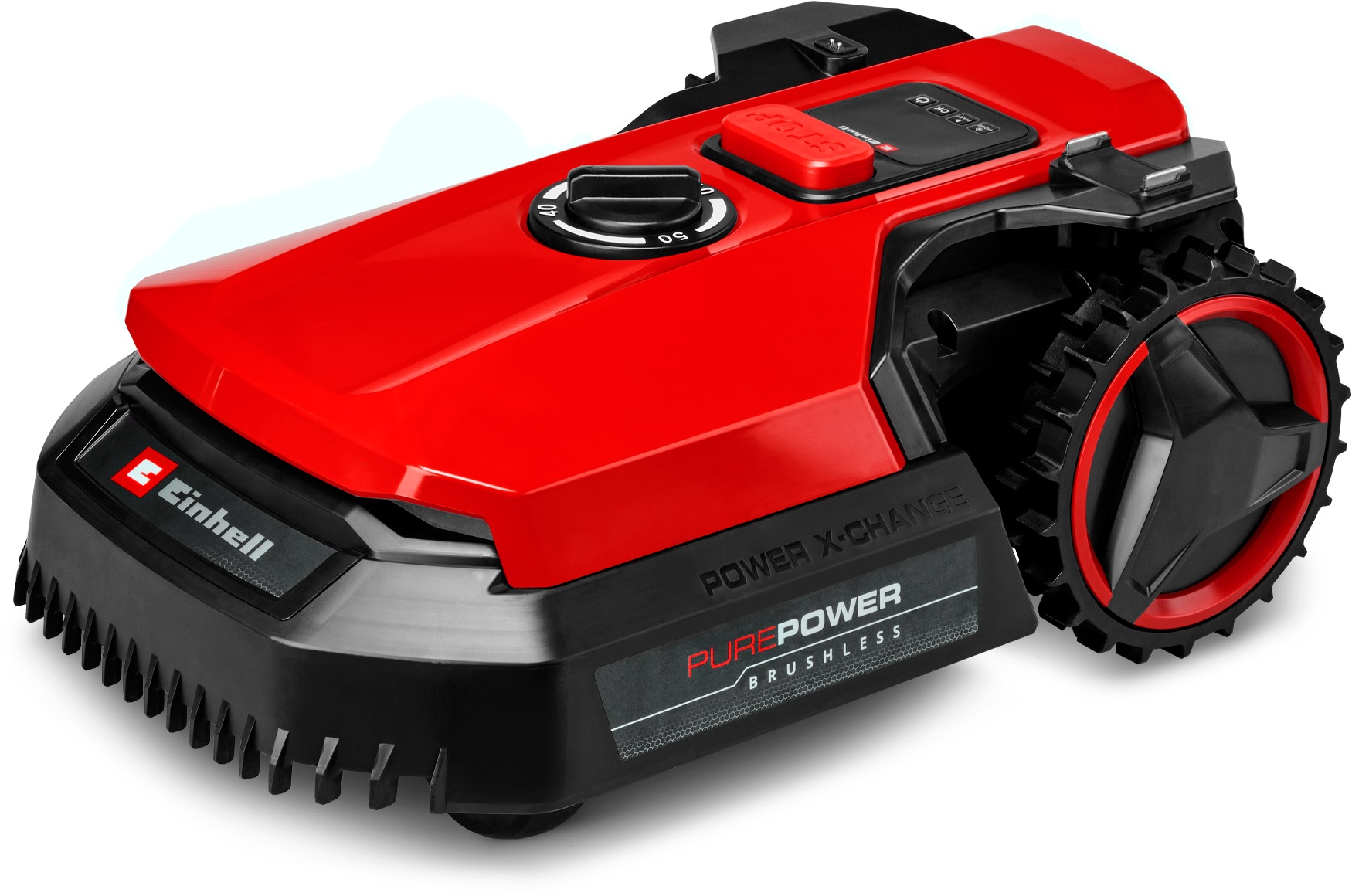 Rasenmähroboter EINHELL, B:56cm H:23cm T:34,5cm, rot, Rasenmähroboter, "»FREELEXO 500«", Inkl. 2,5 Ah Plus Akku und Ladestation