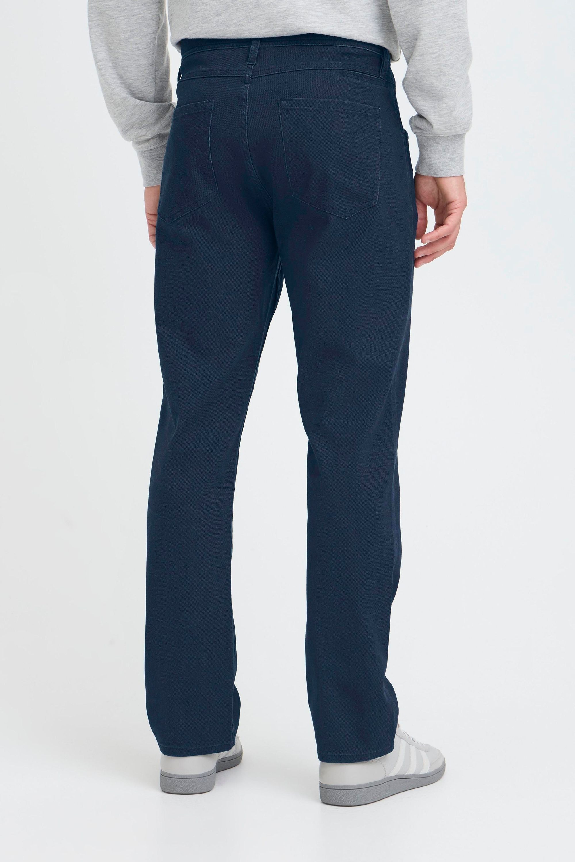 Chinohose BLEND "Chinohose BHMStipo", Herren, Gr. 38, Länge 32, blau (marineblaus), Obermaterial: 98% Baumwolle CO. 2% Elasthan EL., Hosen Chinohose 6