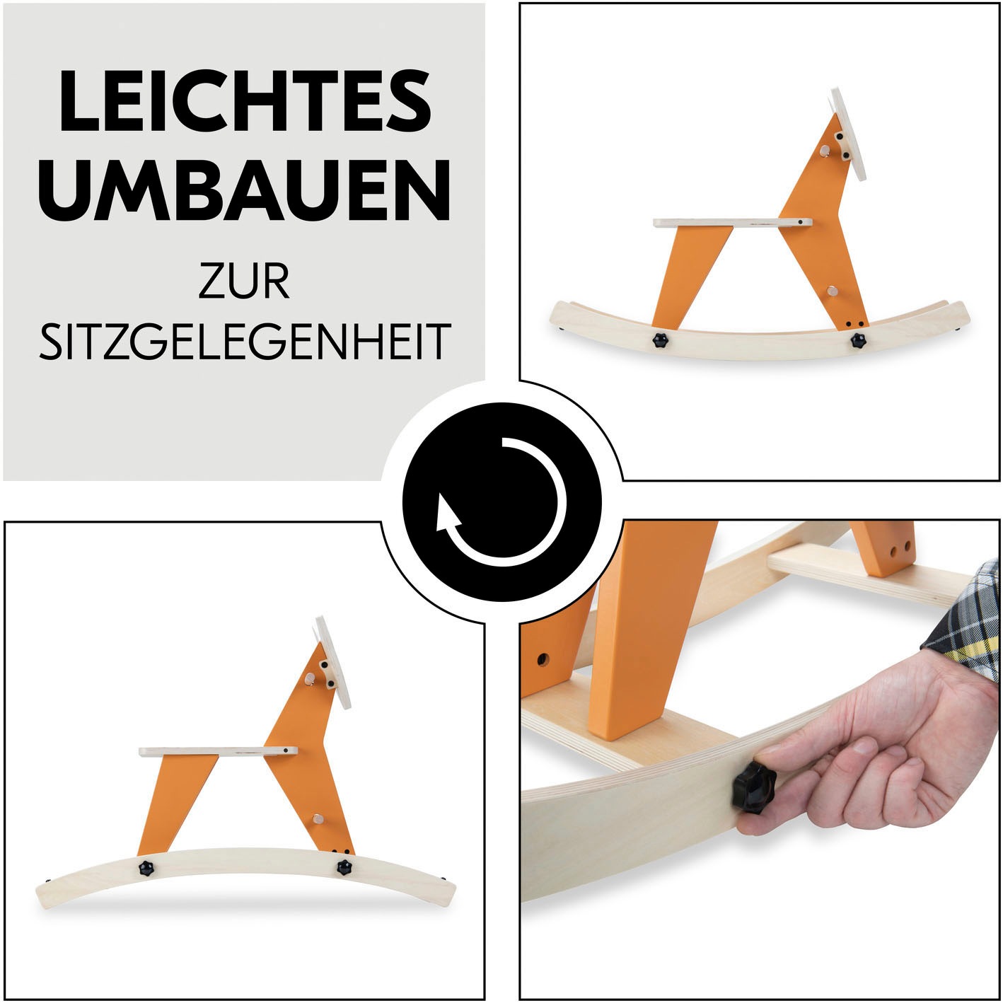Hauck Schaukeltier »Rock N Swing Fuchs«, FSC® - schützt Wald - weltweit