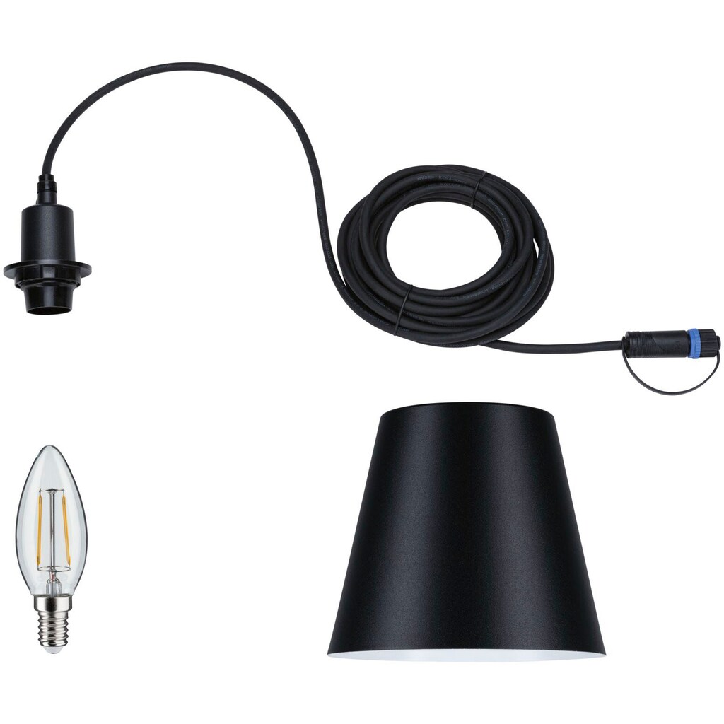 Paulmann LED Pendelleuchte »Outdoor Plug & Shine Kofia E14 24V 3000K 2W«, 1 flammig-flammig