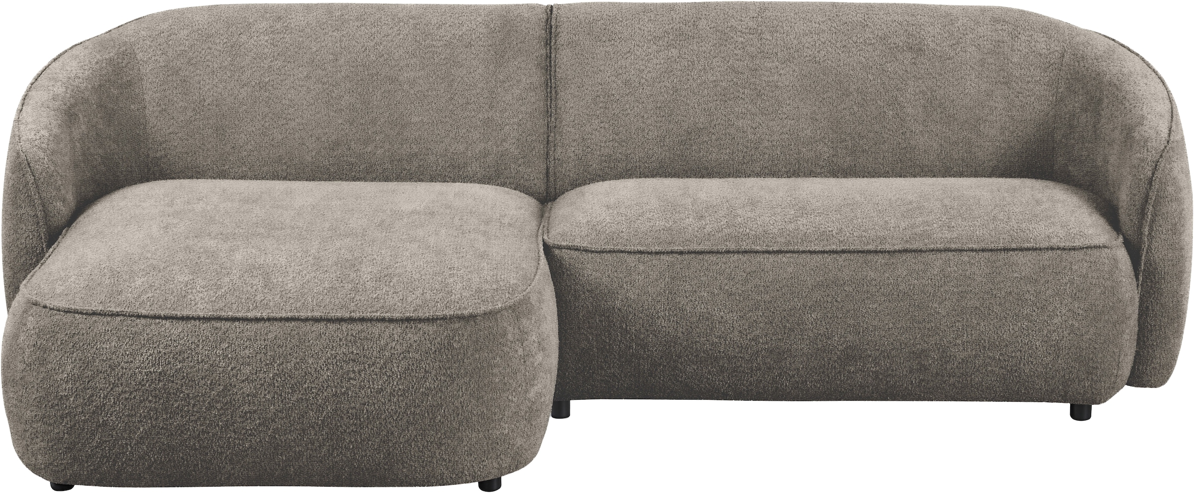 INOSIGN Ecksofa »Cosigo«, Breite 246 cm, 2 Chenille-Stoffe zur Auswahl, mit Kaltschaum