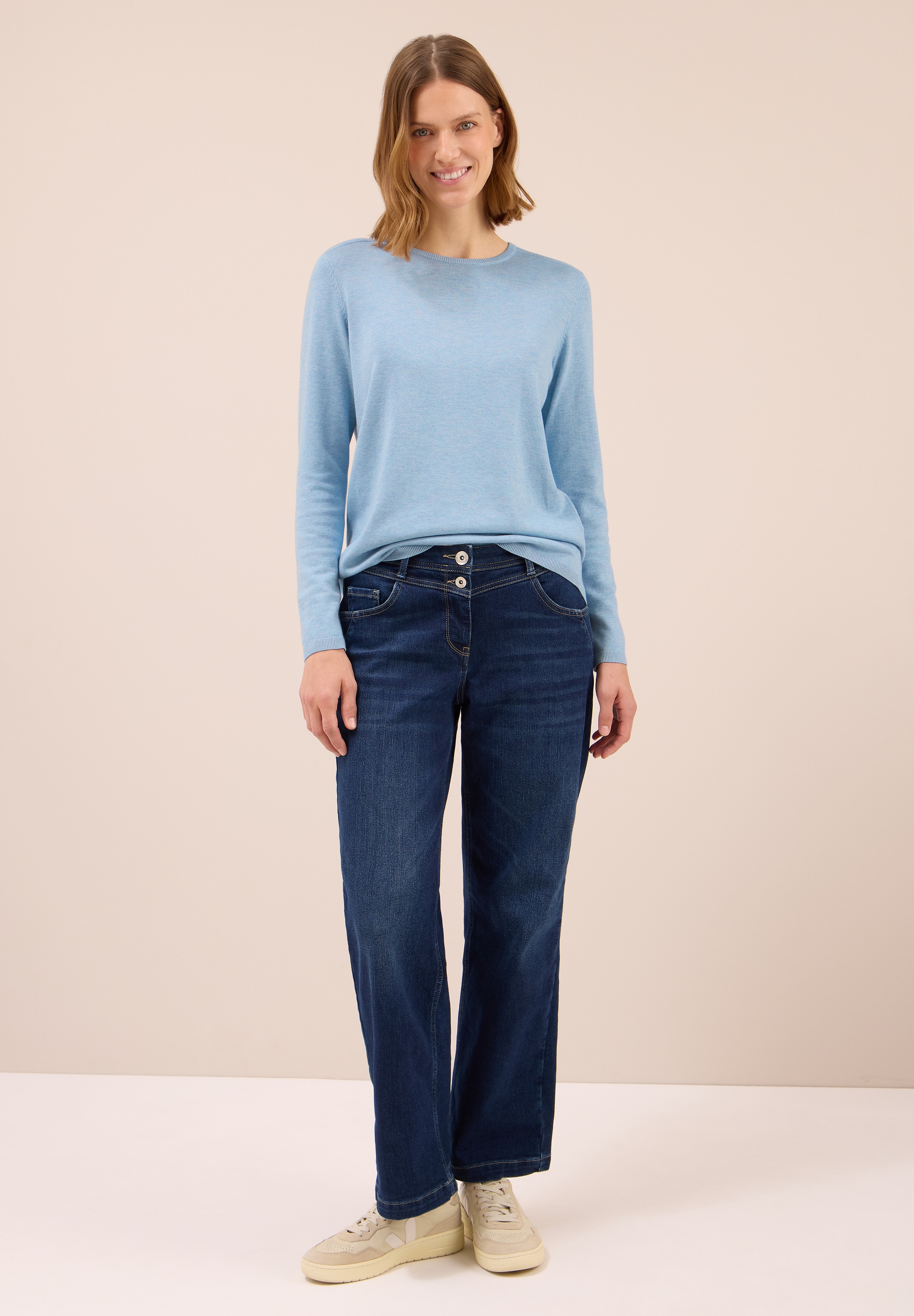 Cecil Strickpullover, mit feinem Detail an der Schulter und Viskose-Anteil