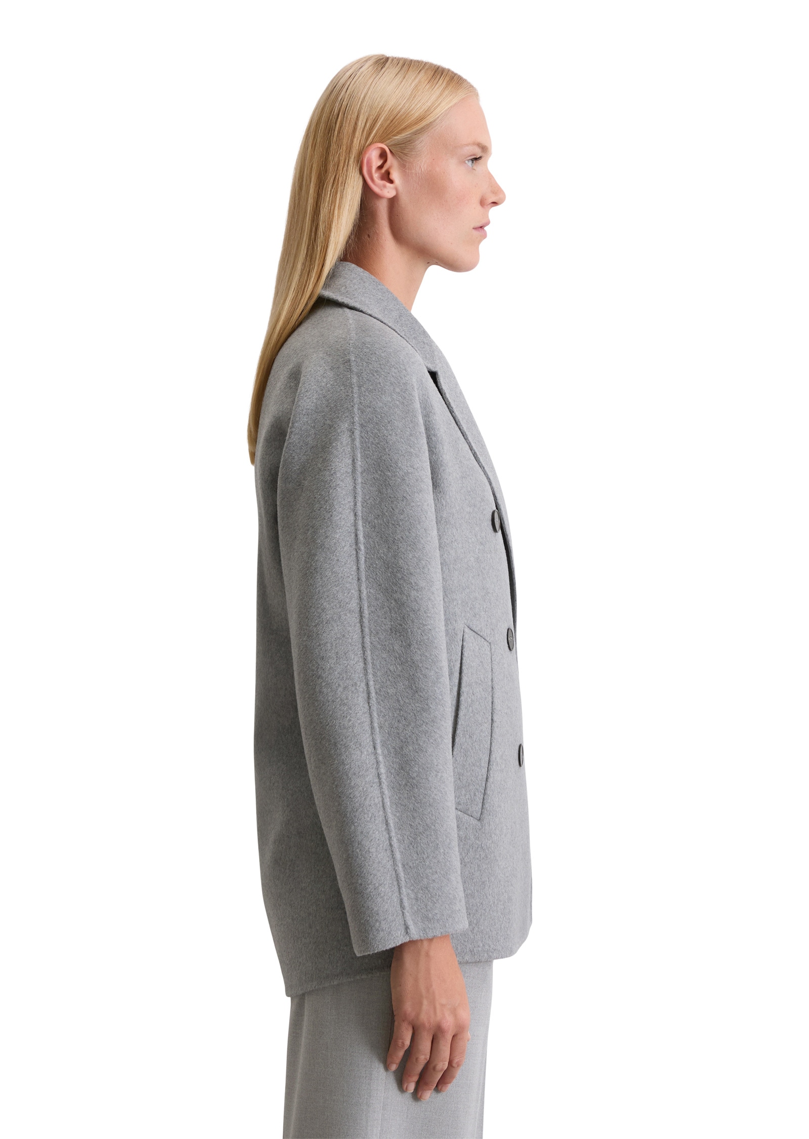 Marc O'Polo Outdoorjacke »aus Wolle-Mix«, ohne Kapuze